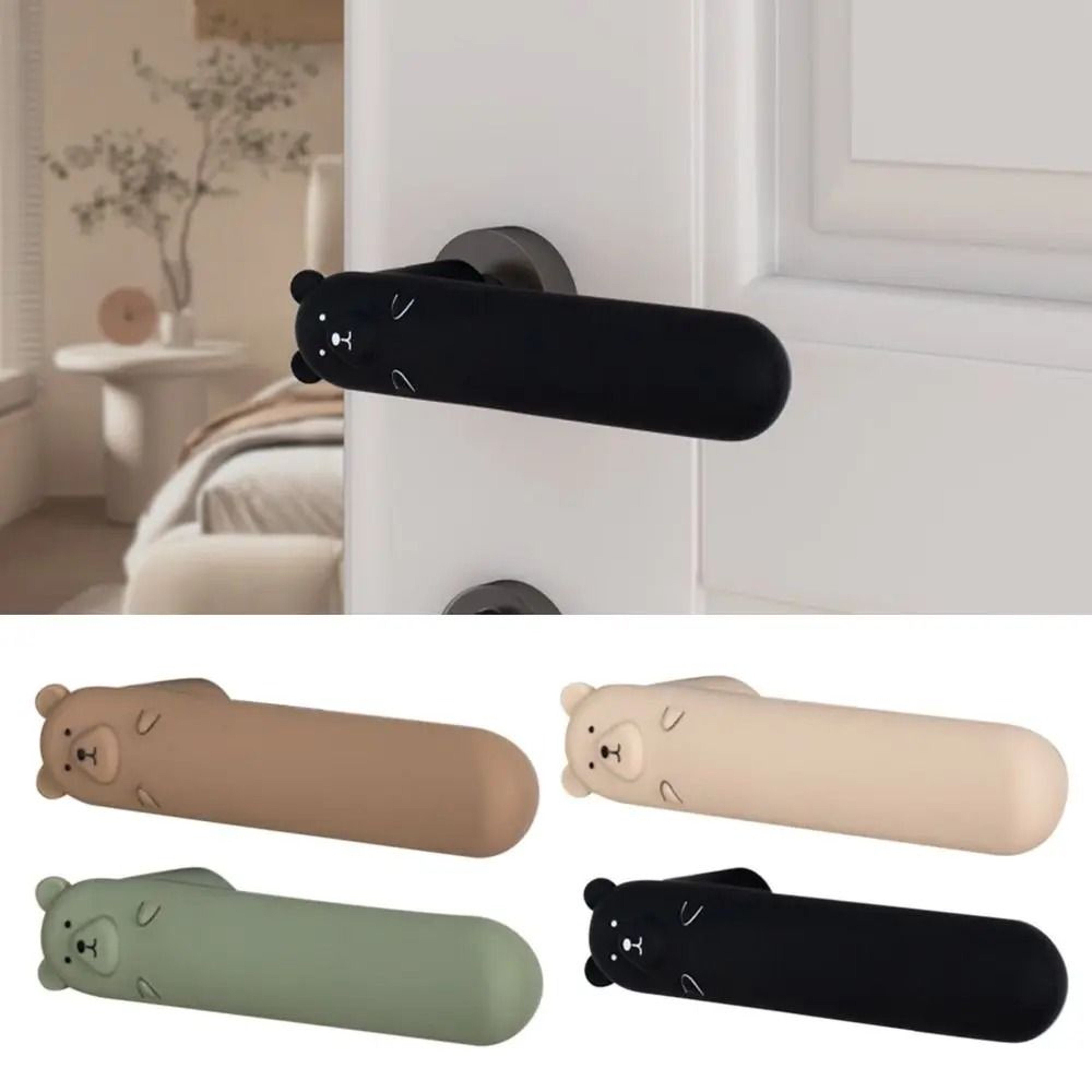 Silicone Door Handle Protector  AntiCollision Wall Shield  HighYield Domestic Interaction Hub 3