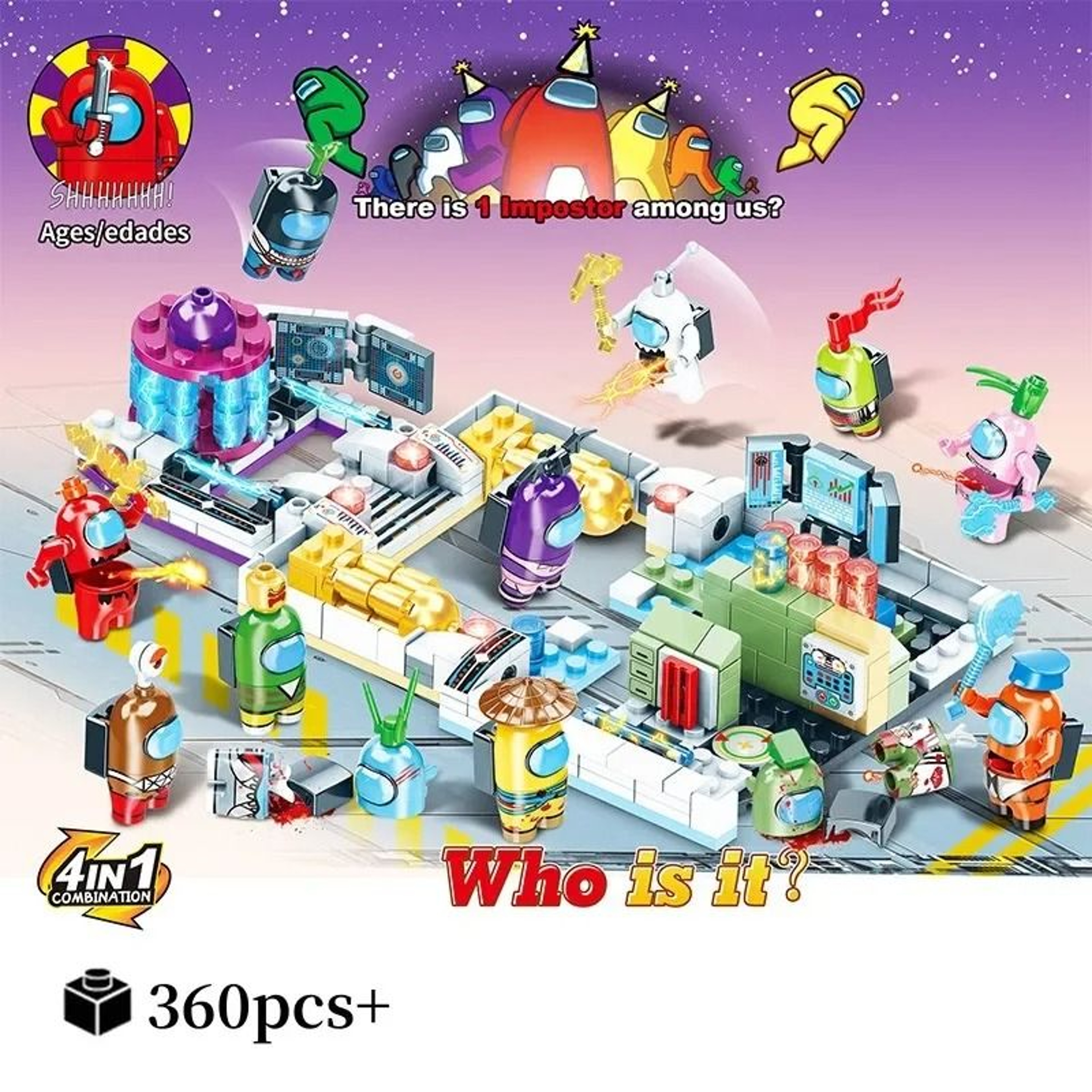 Space Werewolf Killer Building Set  Internal Ghost  Civilian Figures  HighYield Suspense Interactio 2