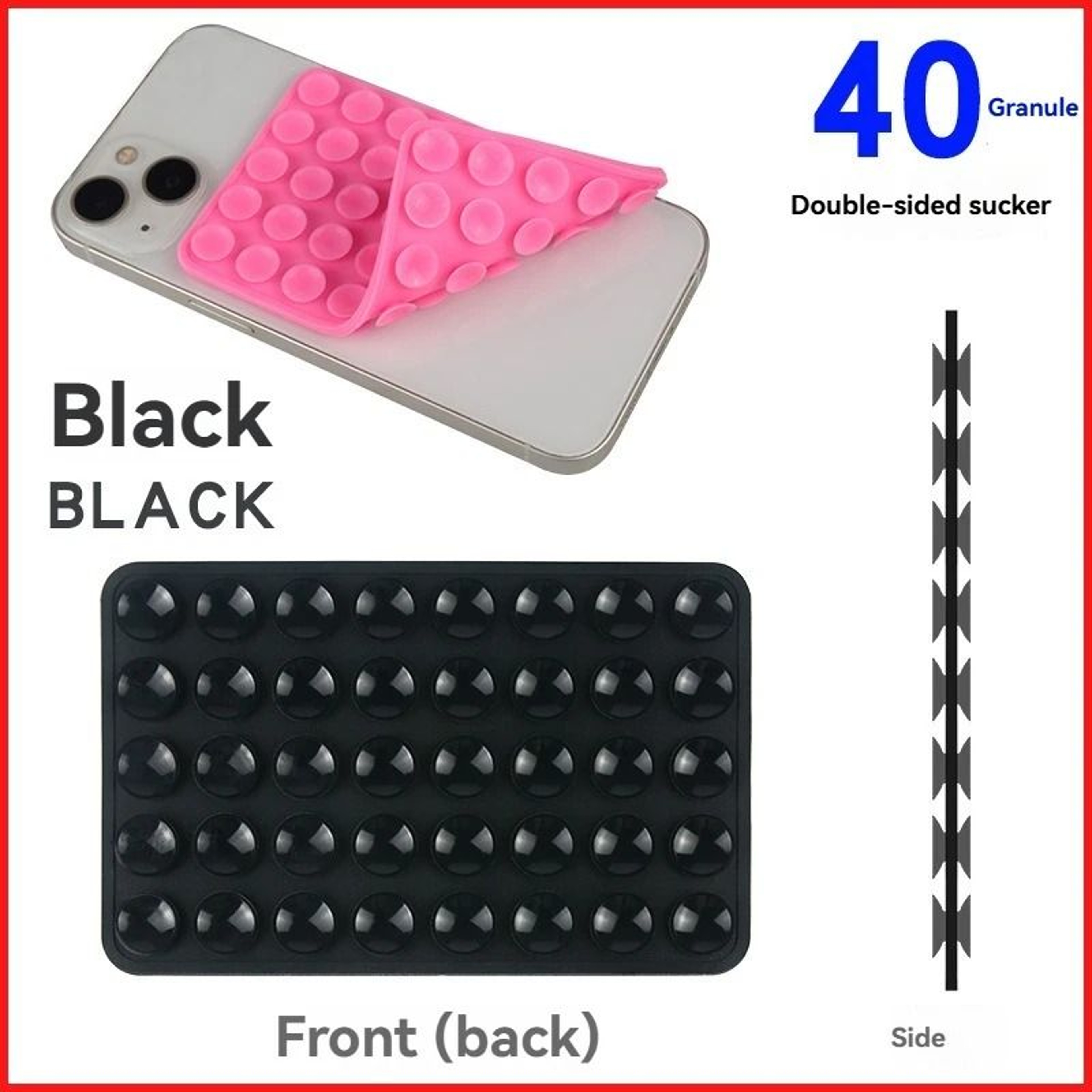 Suction Cup Phone Stand Interface  DoubleSided Silicone Grip  HighYield Device Interaction Hub 9