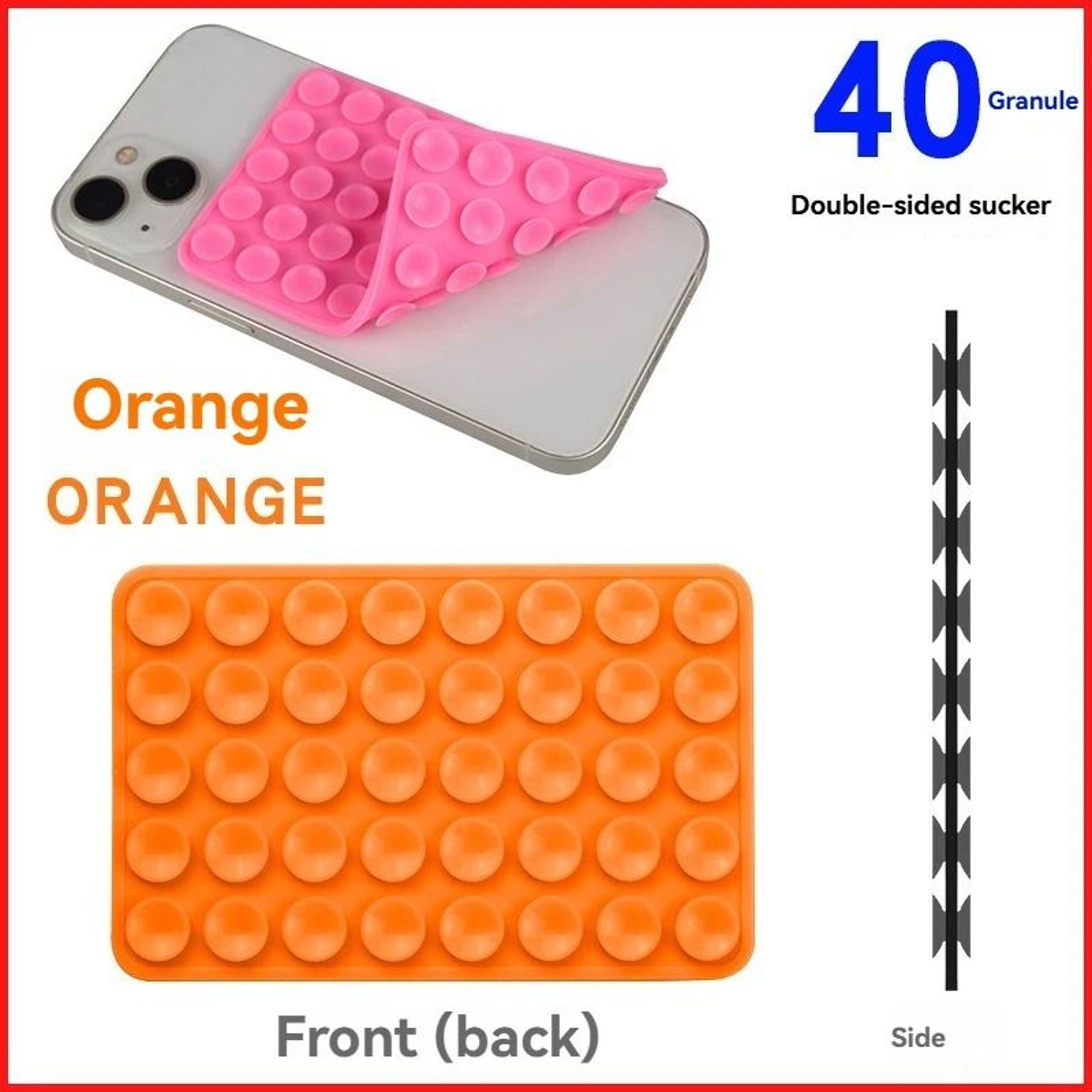 Suction Cup Phone Stand Interface  DoubleSided Silicone Grip  HighYield Device Interaction Hub 8