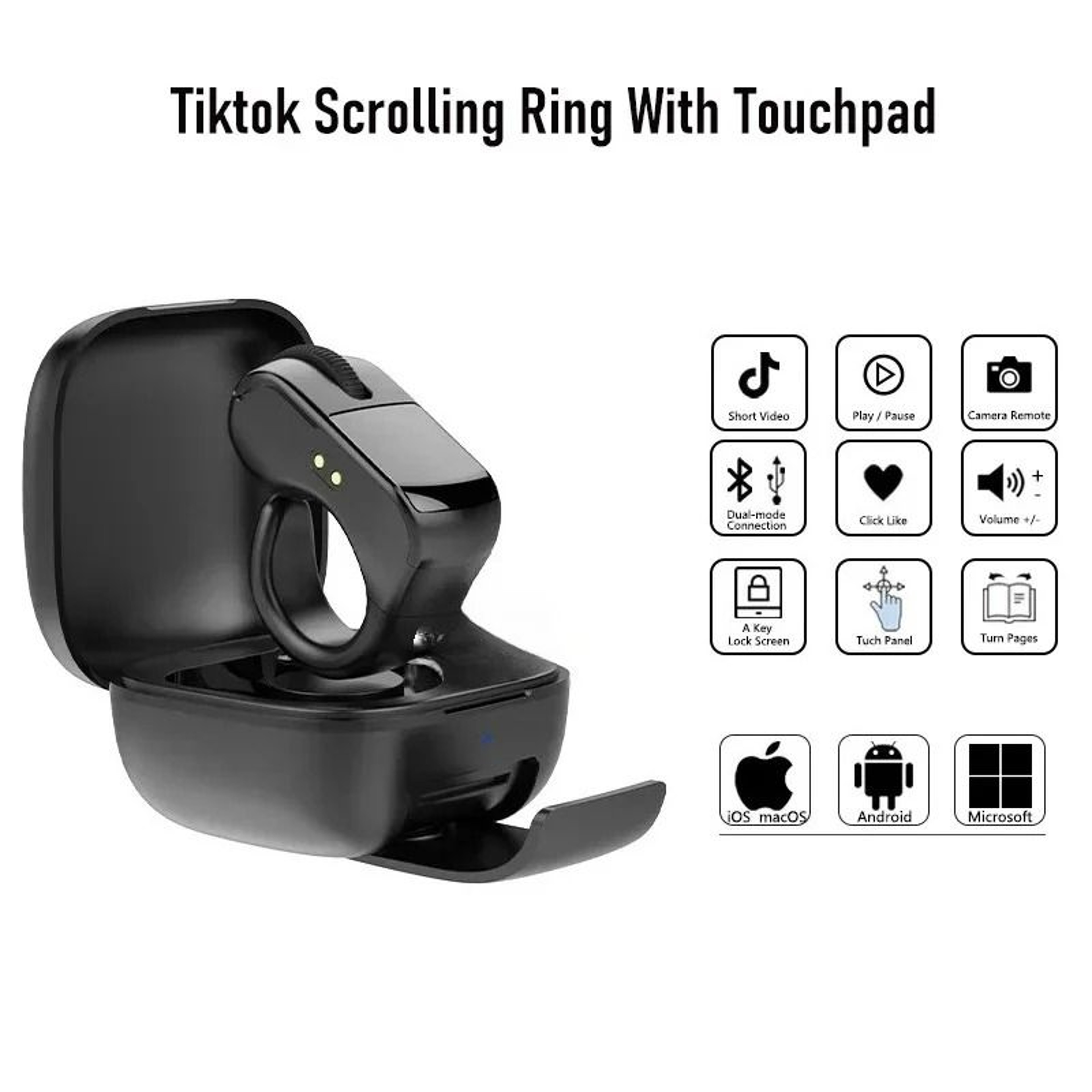 Mini Ring Mouse  Bluetooth DualMode Remote  HighYield Wearable Interaction Hub 0