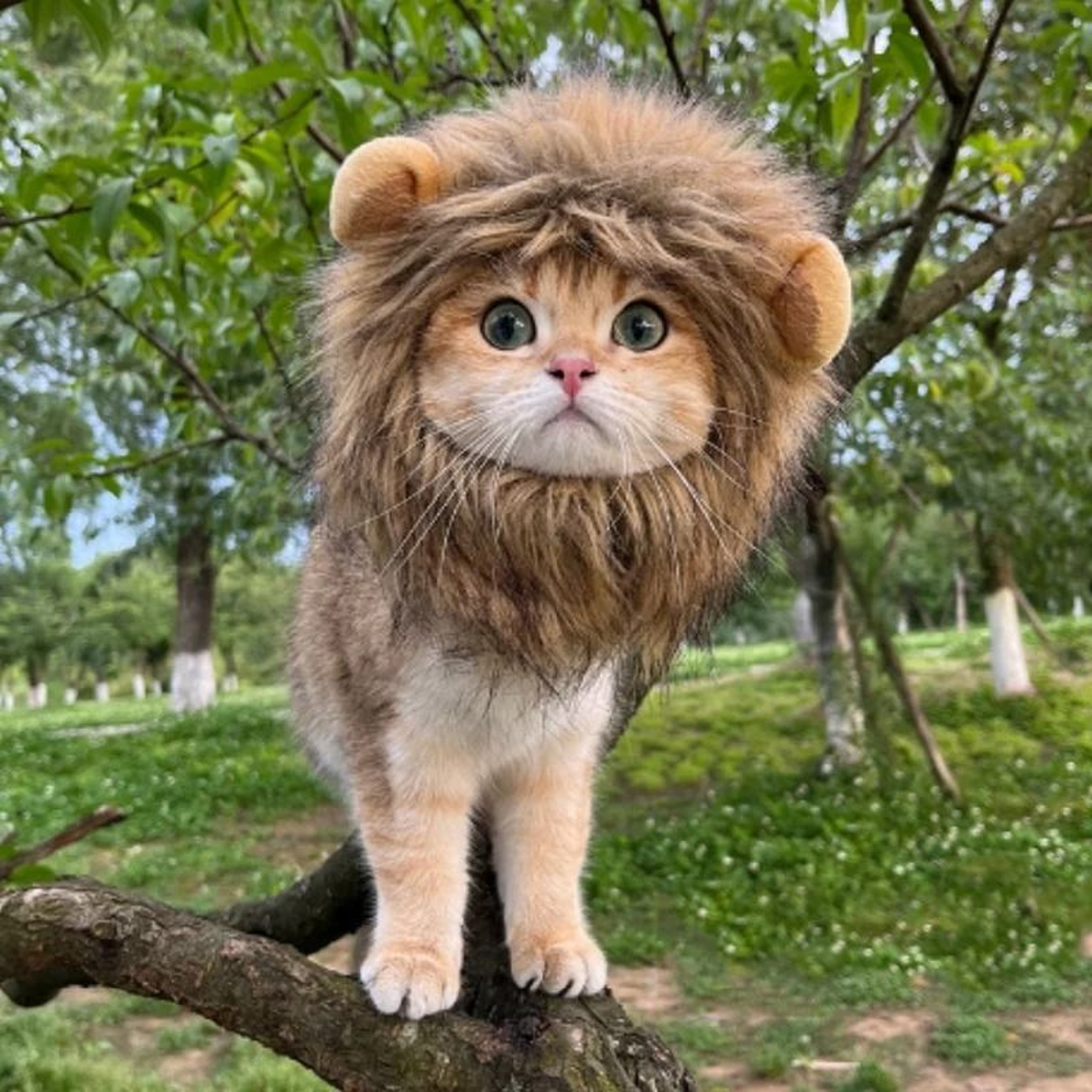 Adorable Lion Mane Pet Transformation Cap 1