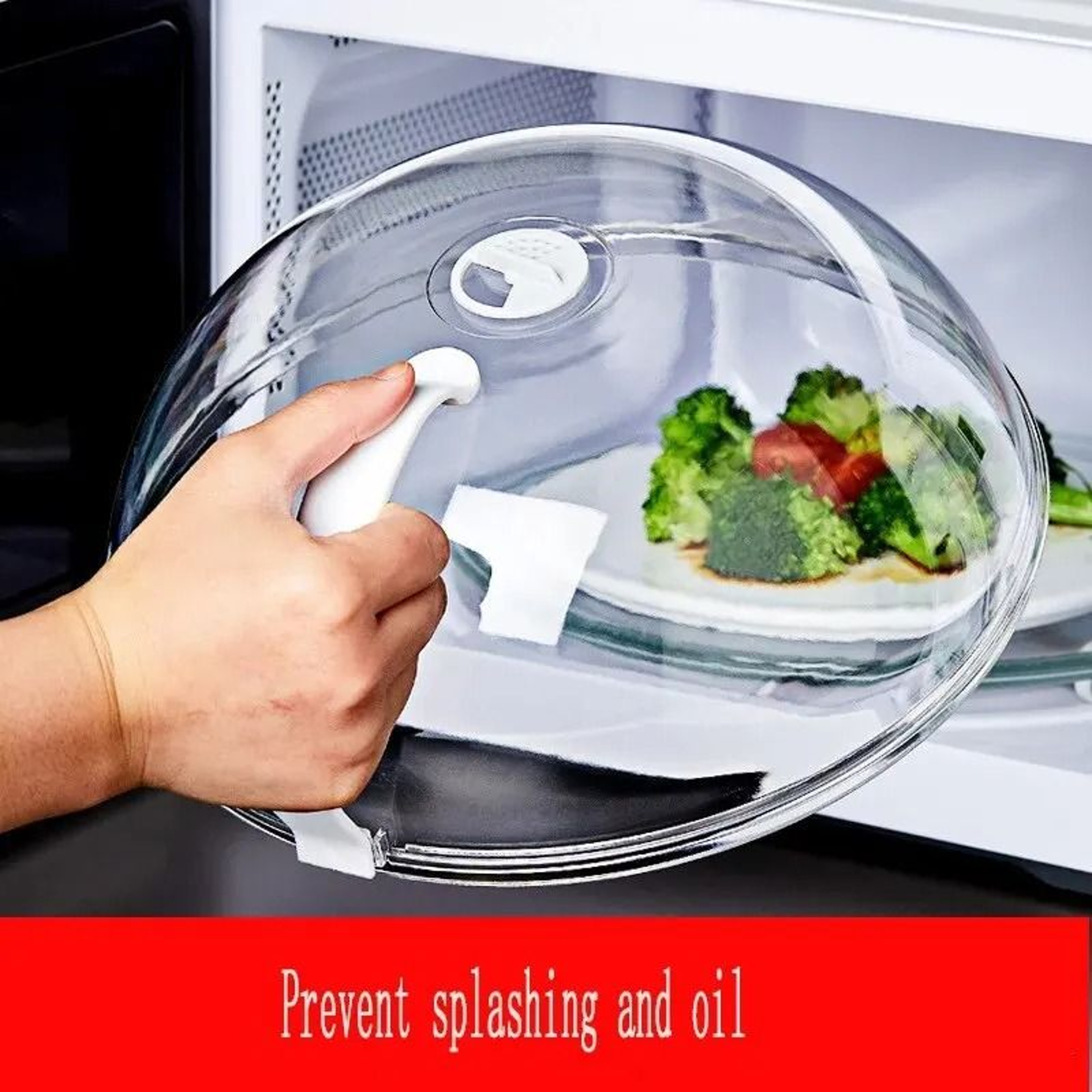 HeatResistant Microwave Splash Cover 1
