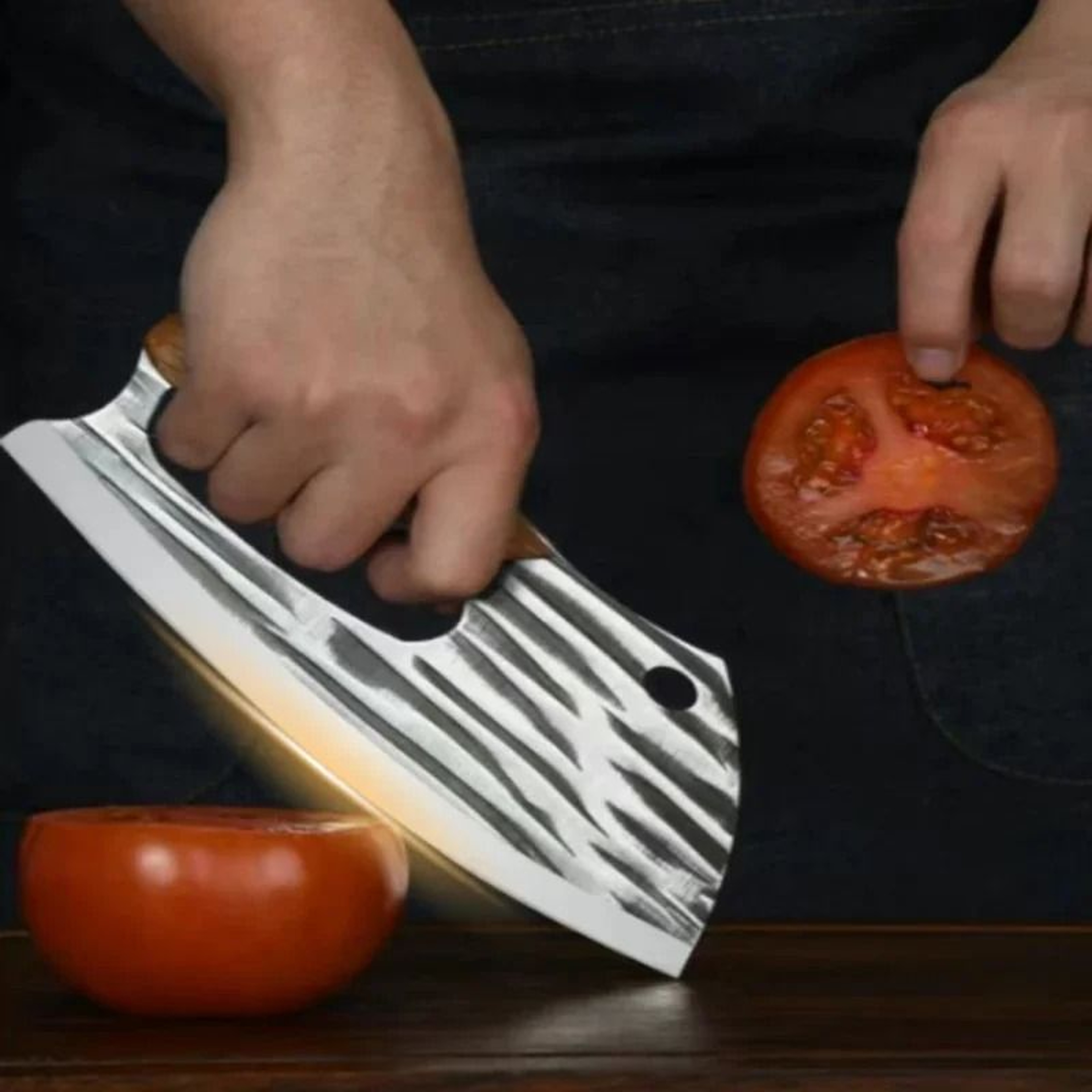 Handmade Forged HighCarbon Kitchen Chef Knife 3