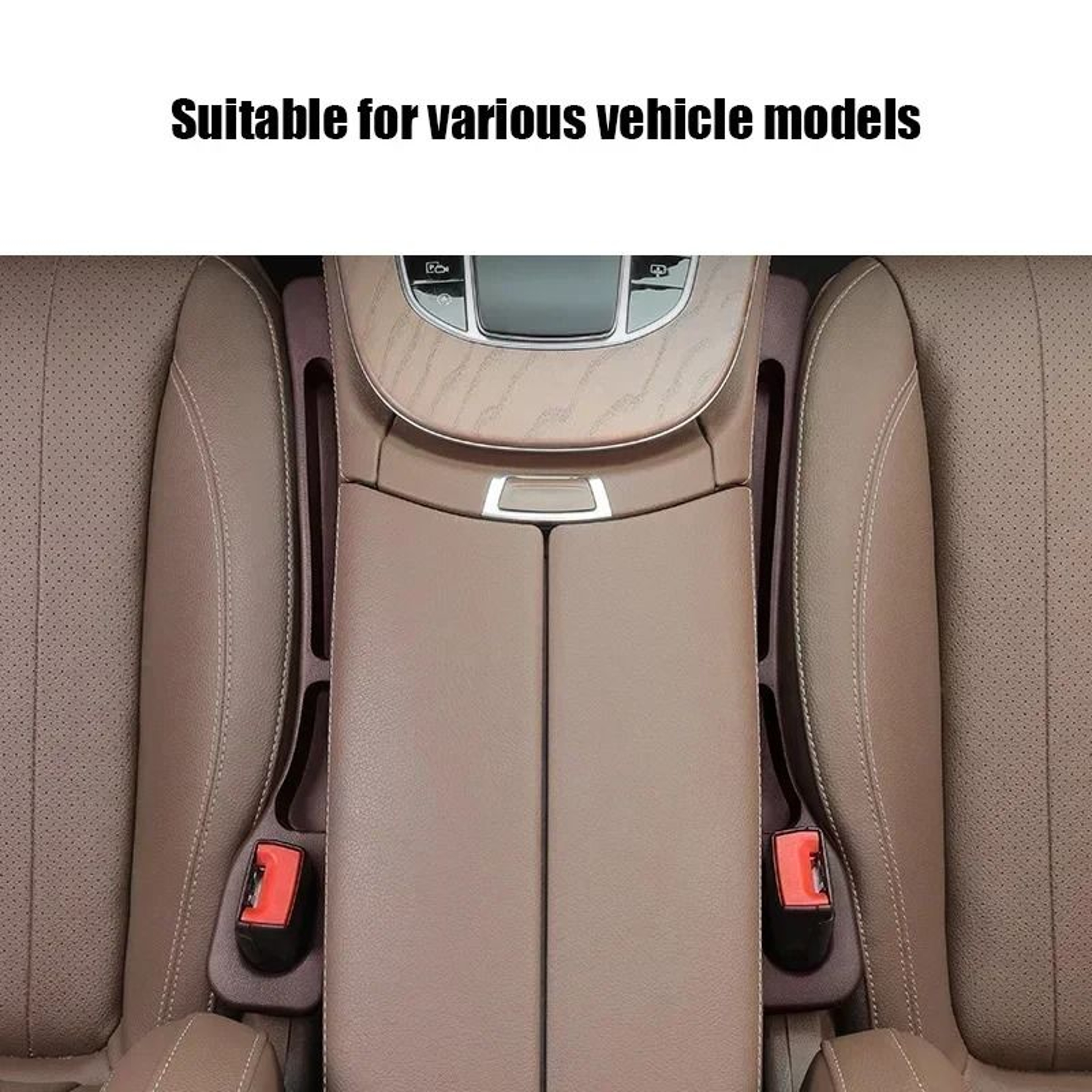PU Leather Car Seat Gap Filler  Organizer 2Pack 2