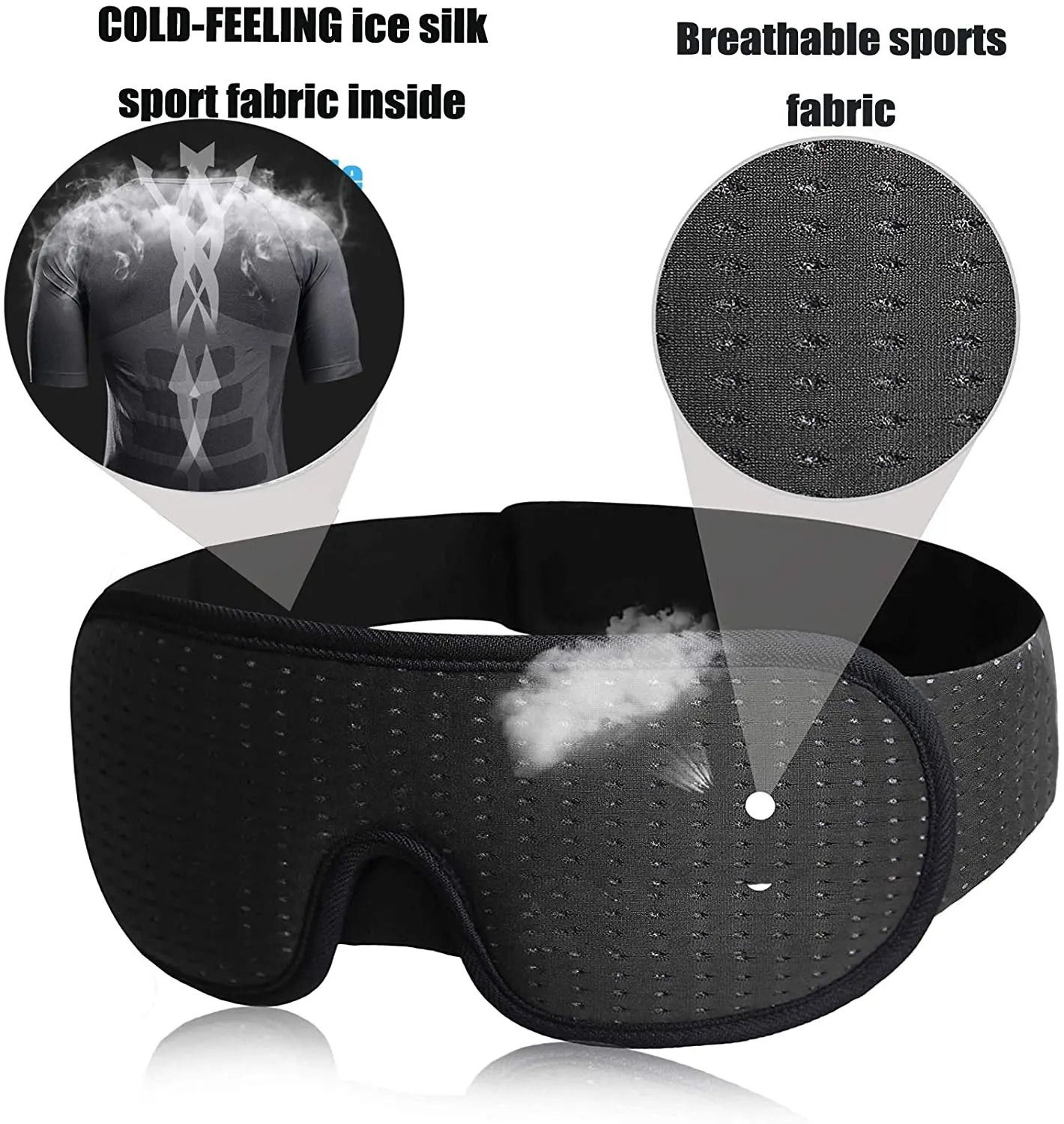 3D Orthopedic Blackout Sleep Mask 3