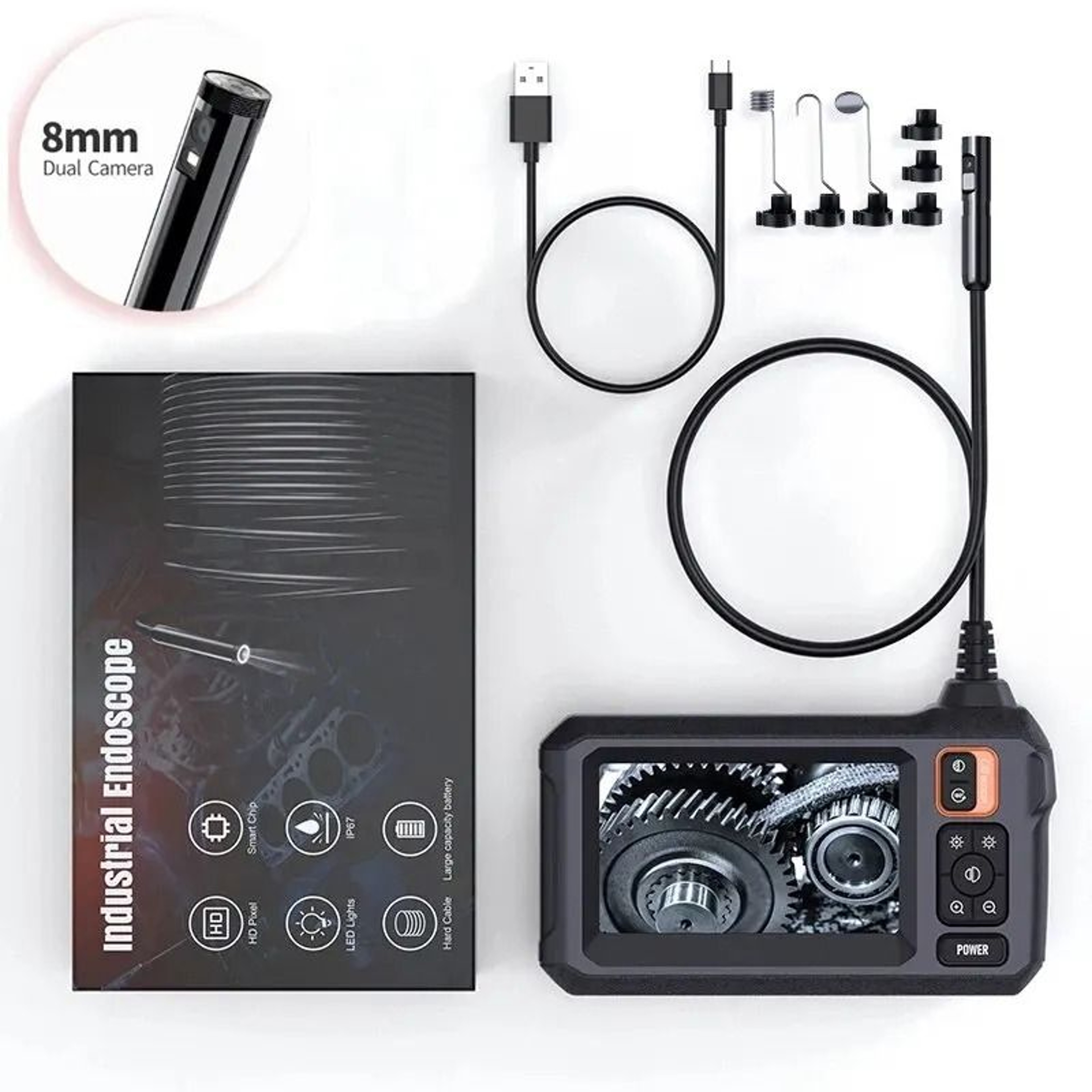 HD Industrial Endoscope Inspection Camera 8