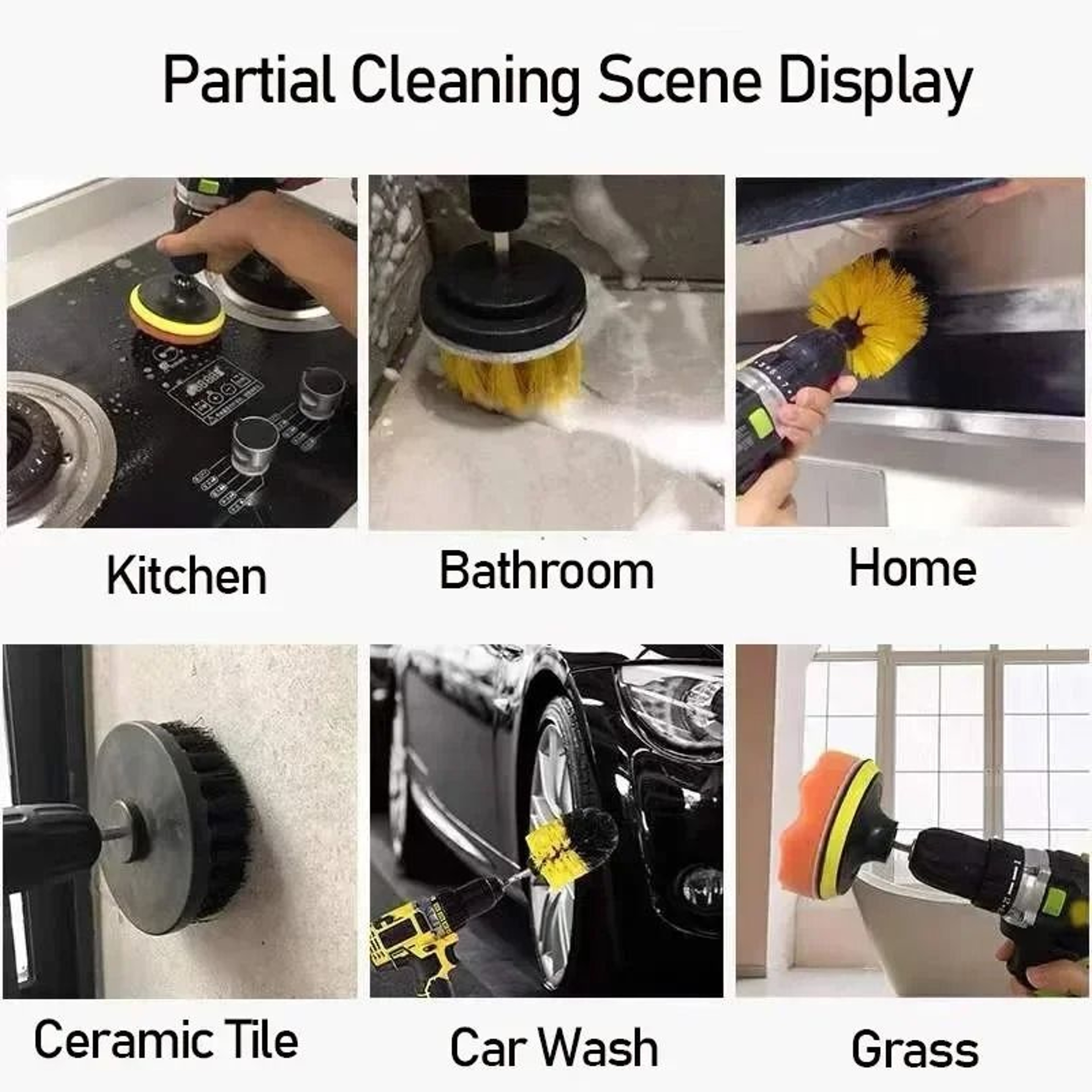 Power Drill Scrubbing Brush System 3