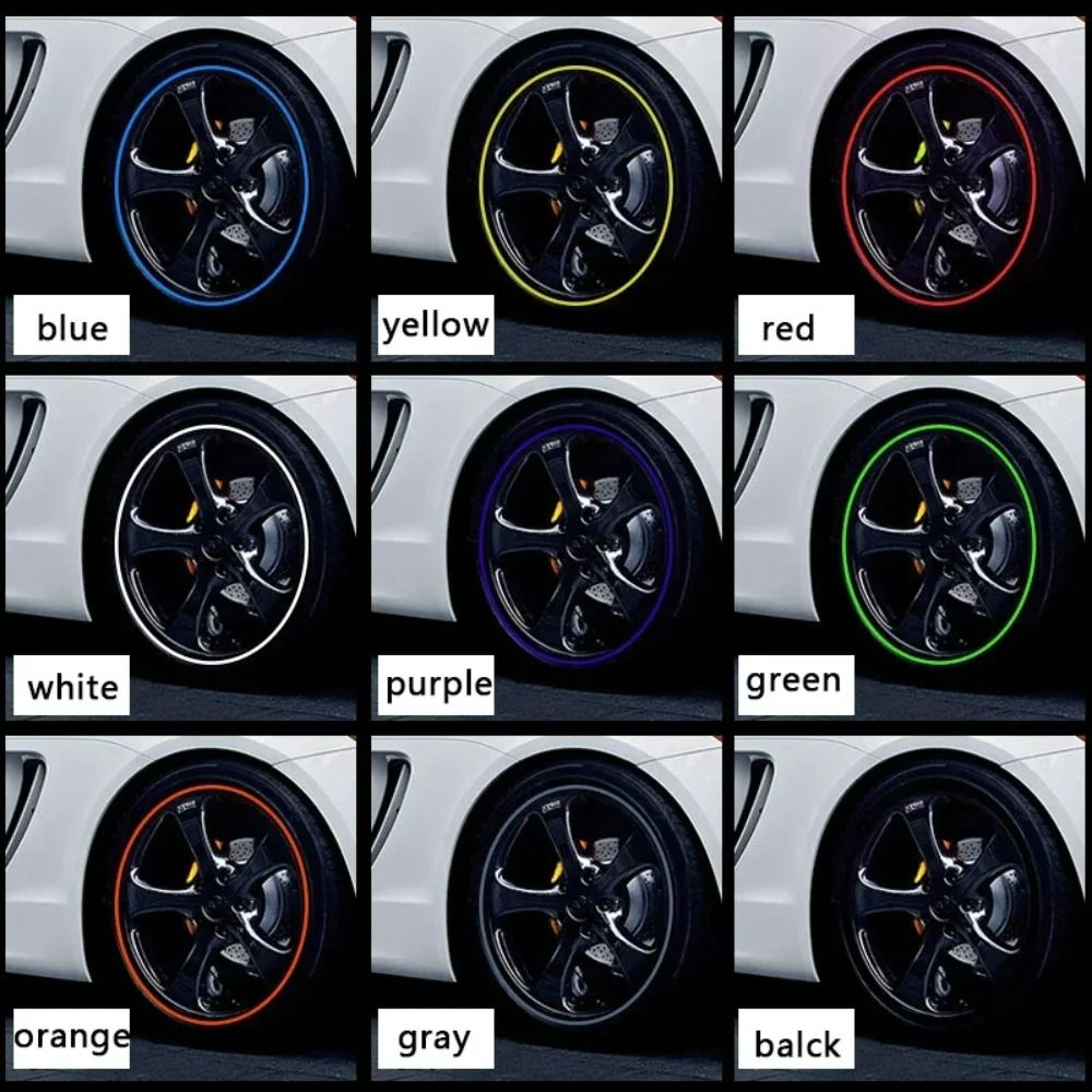 Car Rim Protection Strip  Wheel Edge Protector 5