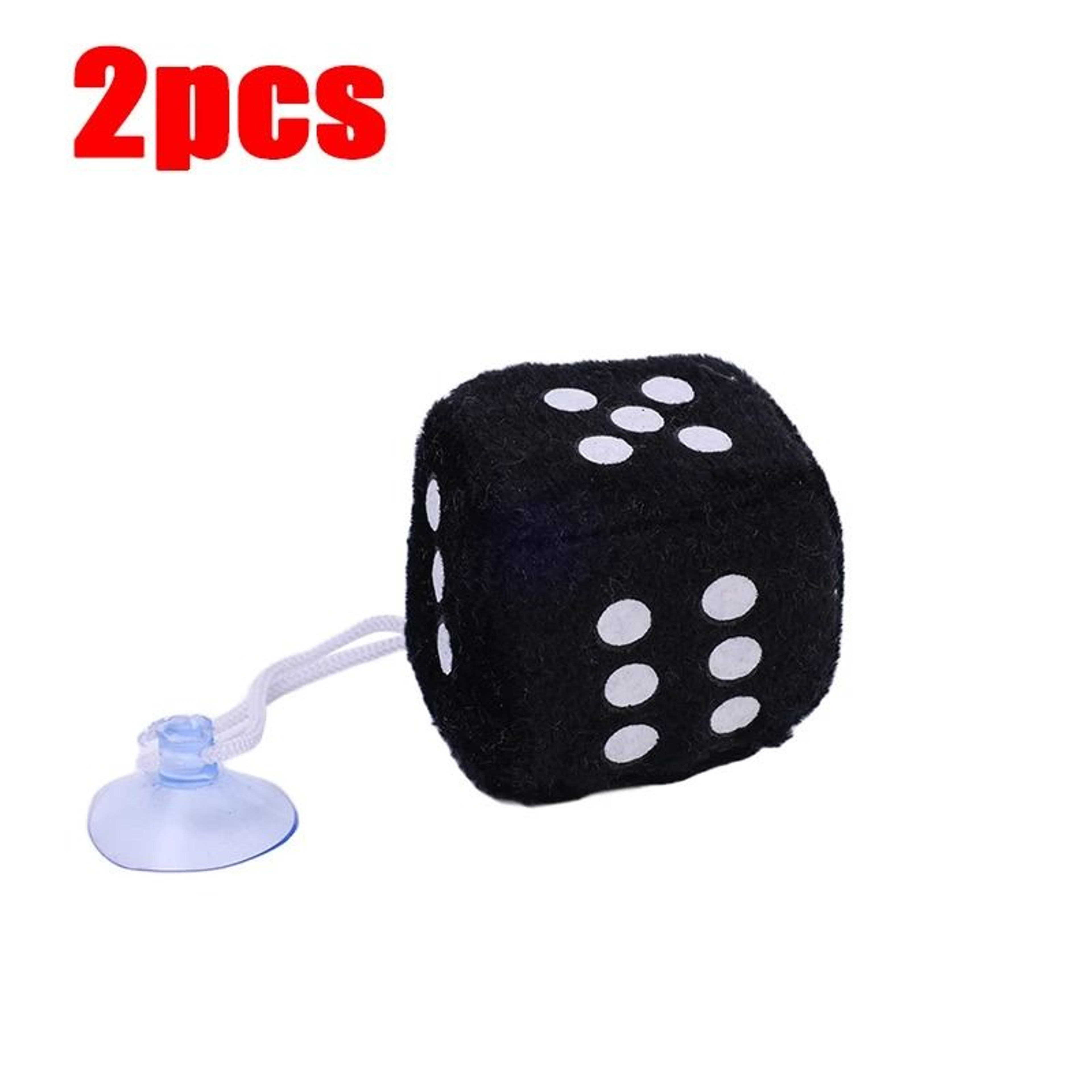 Classic Plush Velvet Hanging Car Dices 7