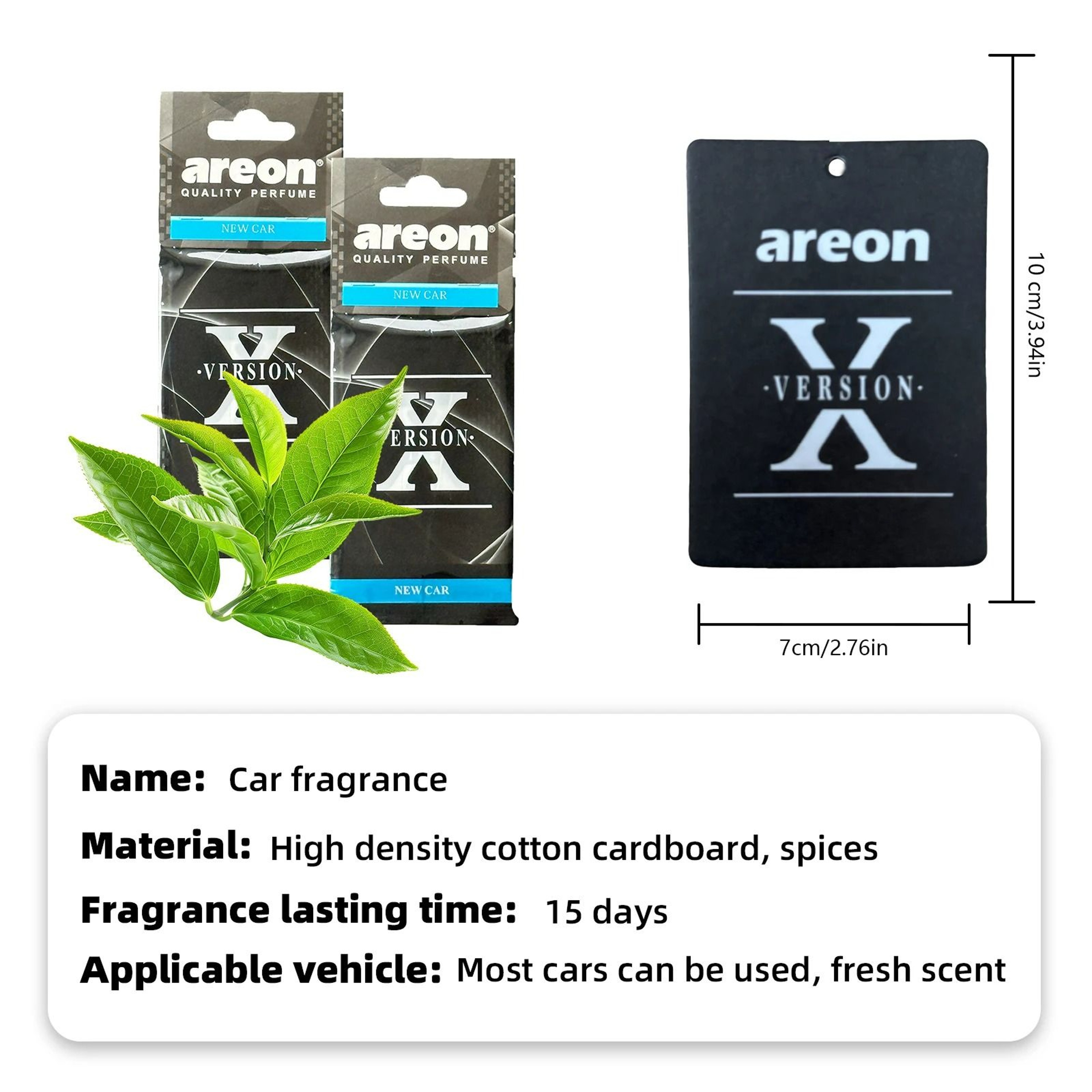 New Car Scent Natural TeaInfused Hanging Air Freshener 1