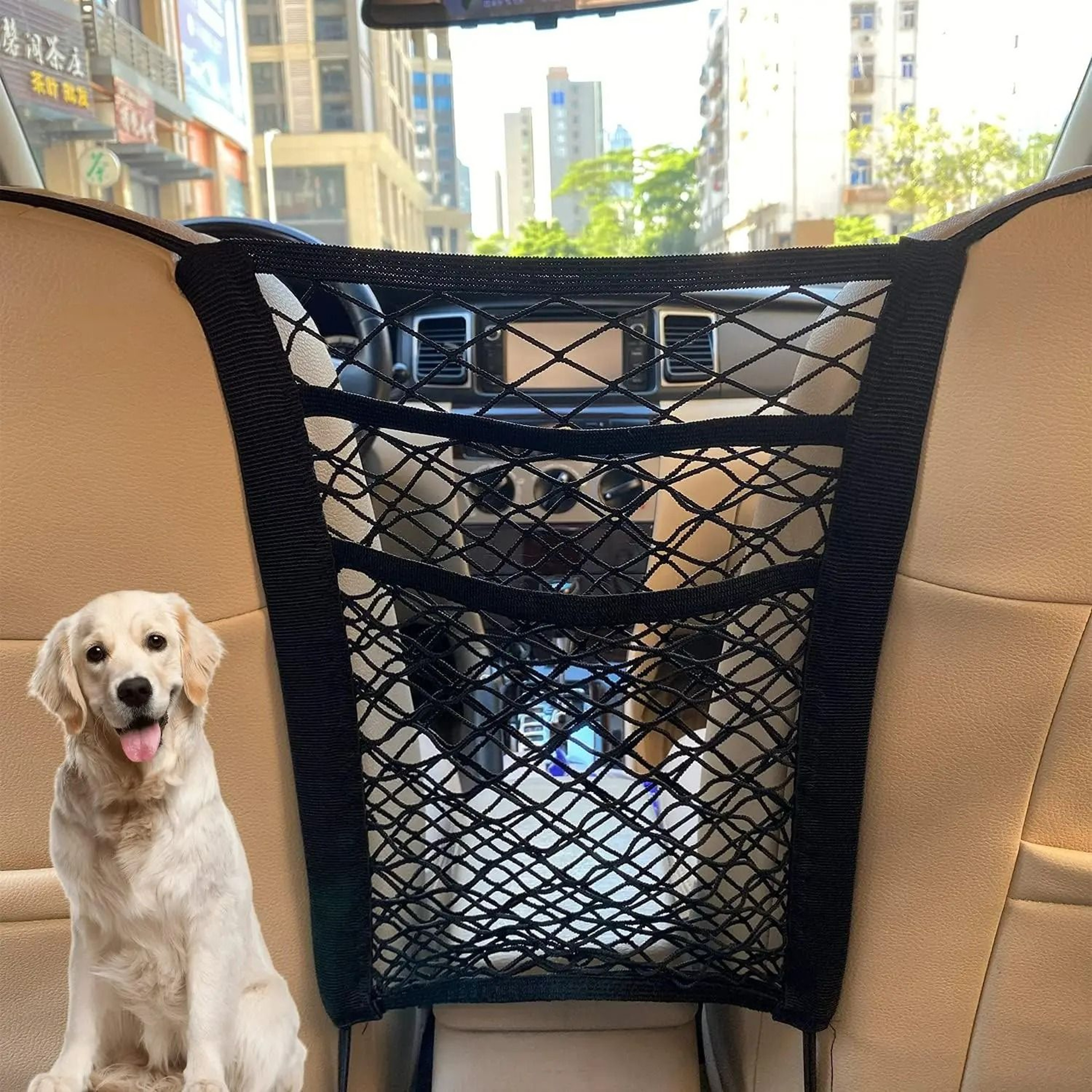 3Layer Universal Car Mesh Organizer  Safety Barrier 1