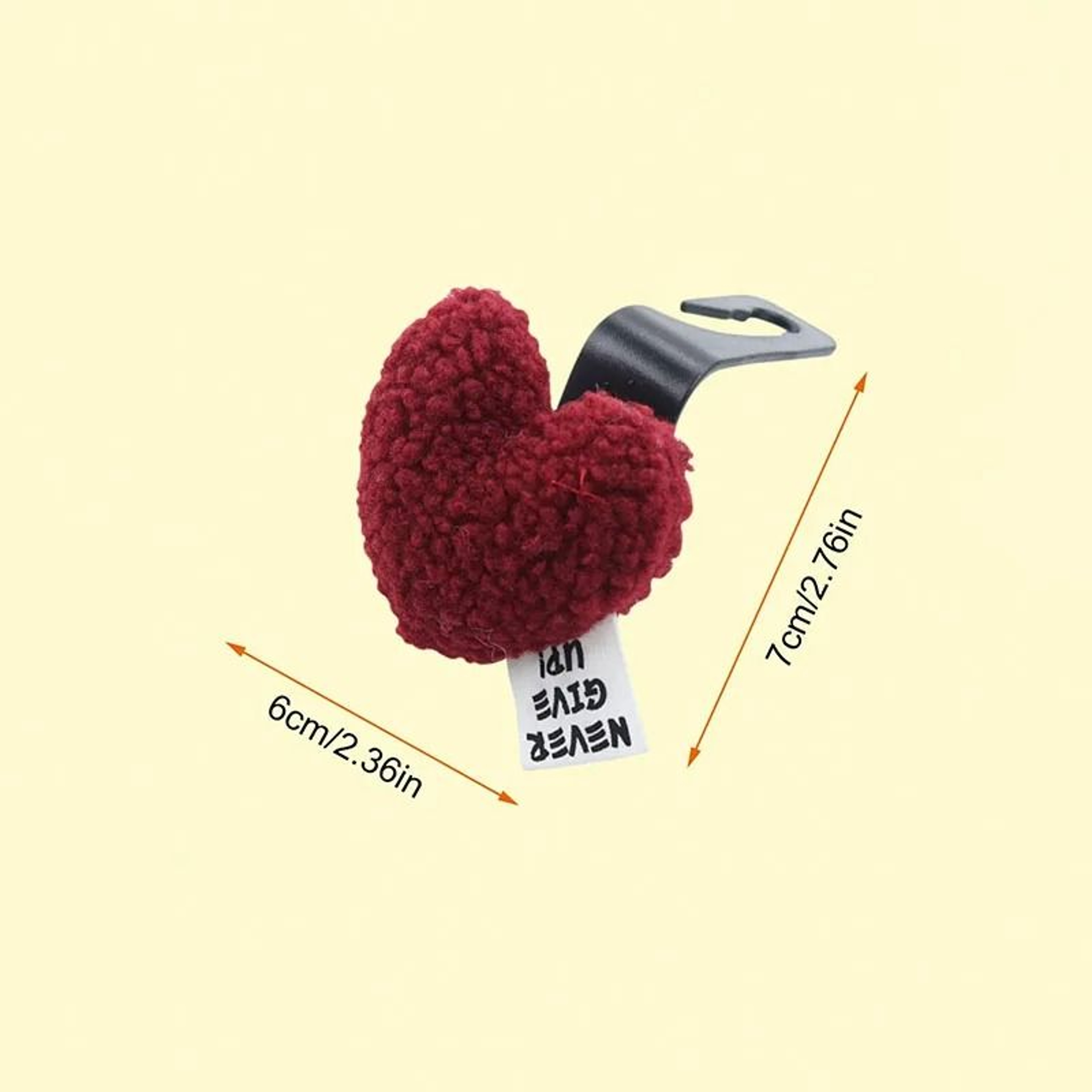 Plush HeartShaped Car Seatback Hooks 6
