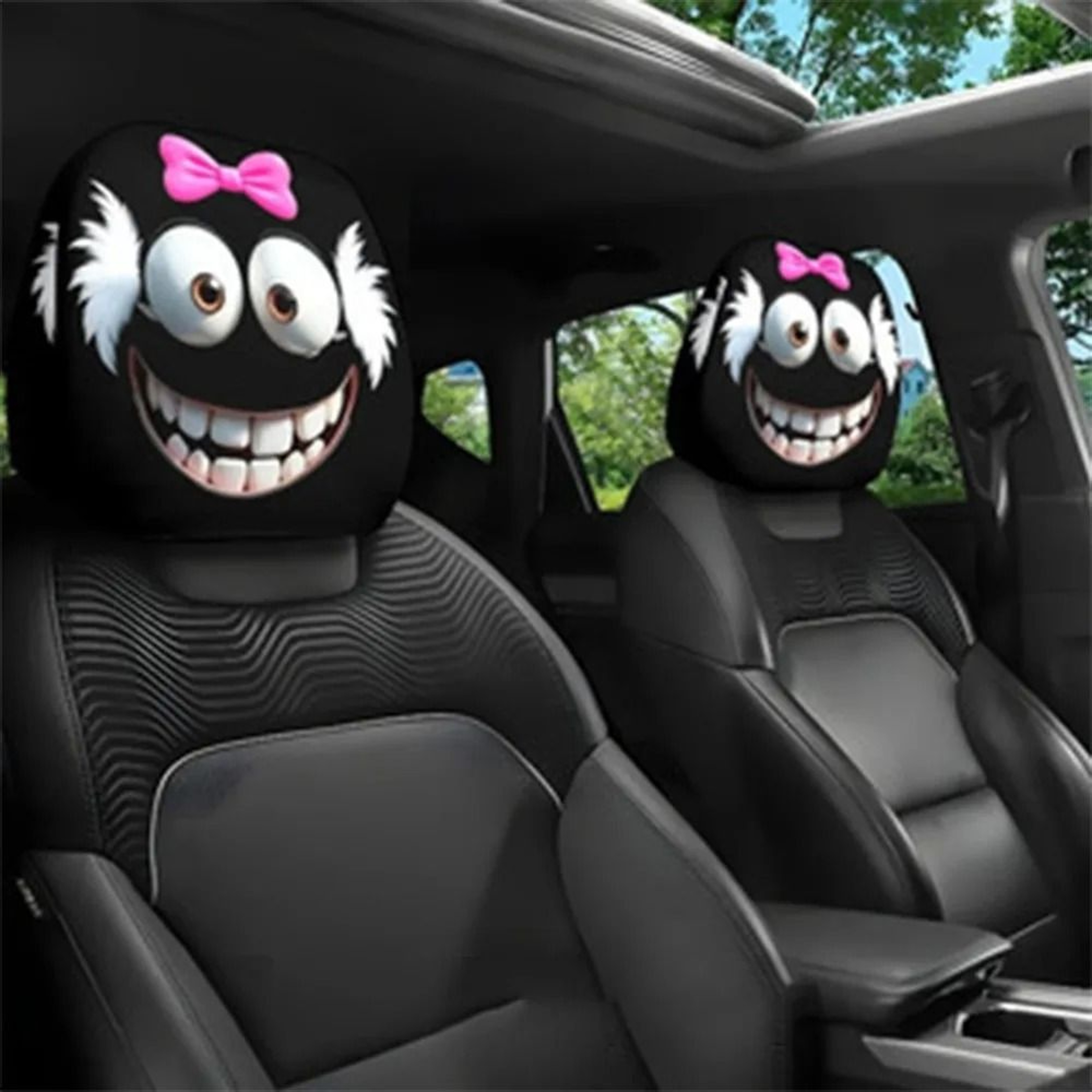 Universal Breathable Elastic Car Headrest Cover 5