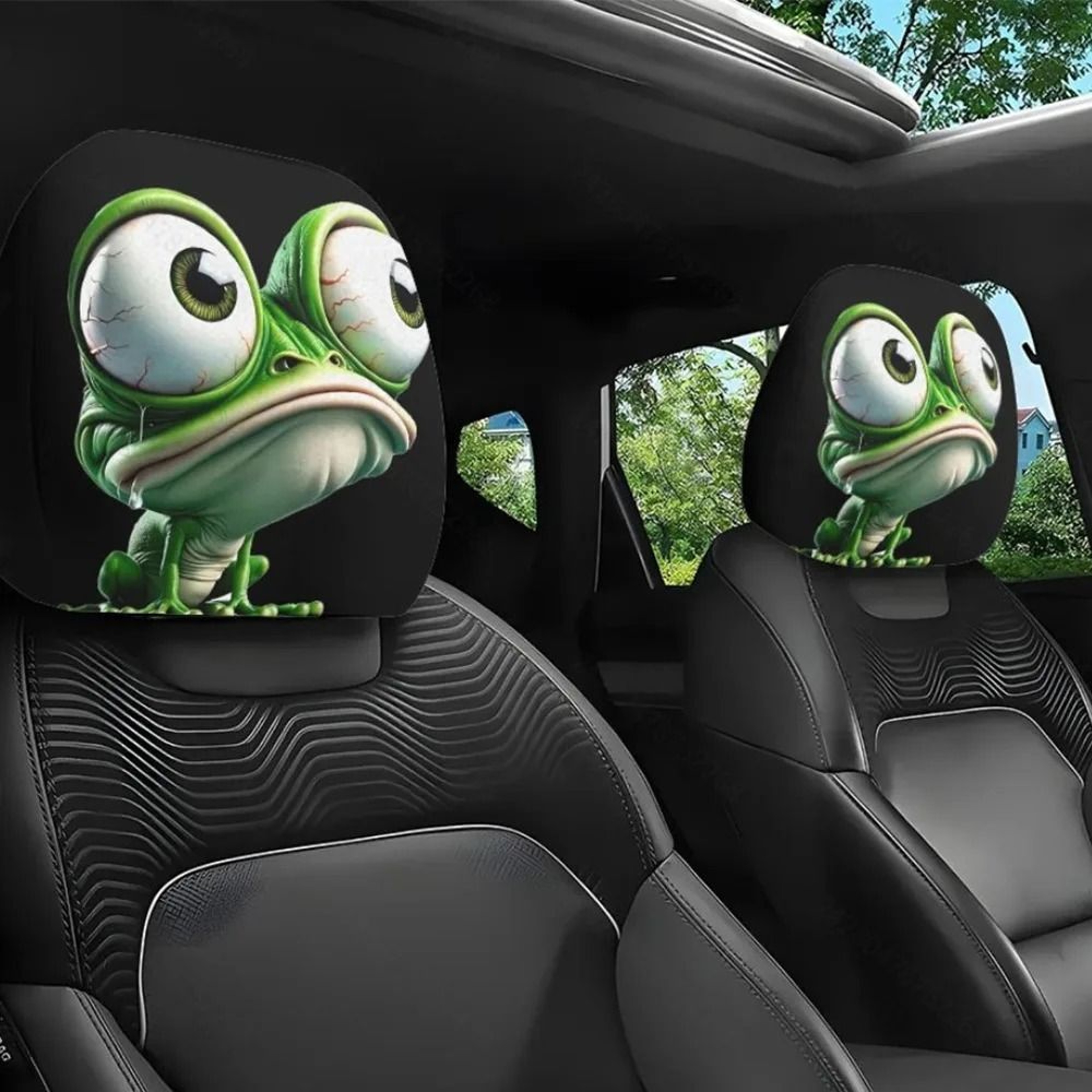 Universal Breathable Elastic Car Headrest Cover 20