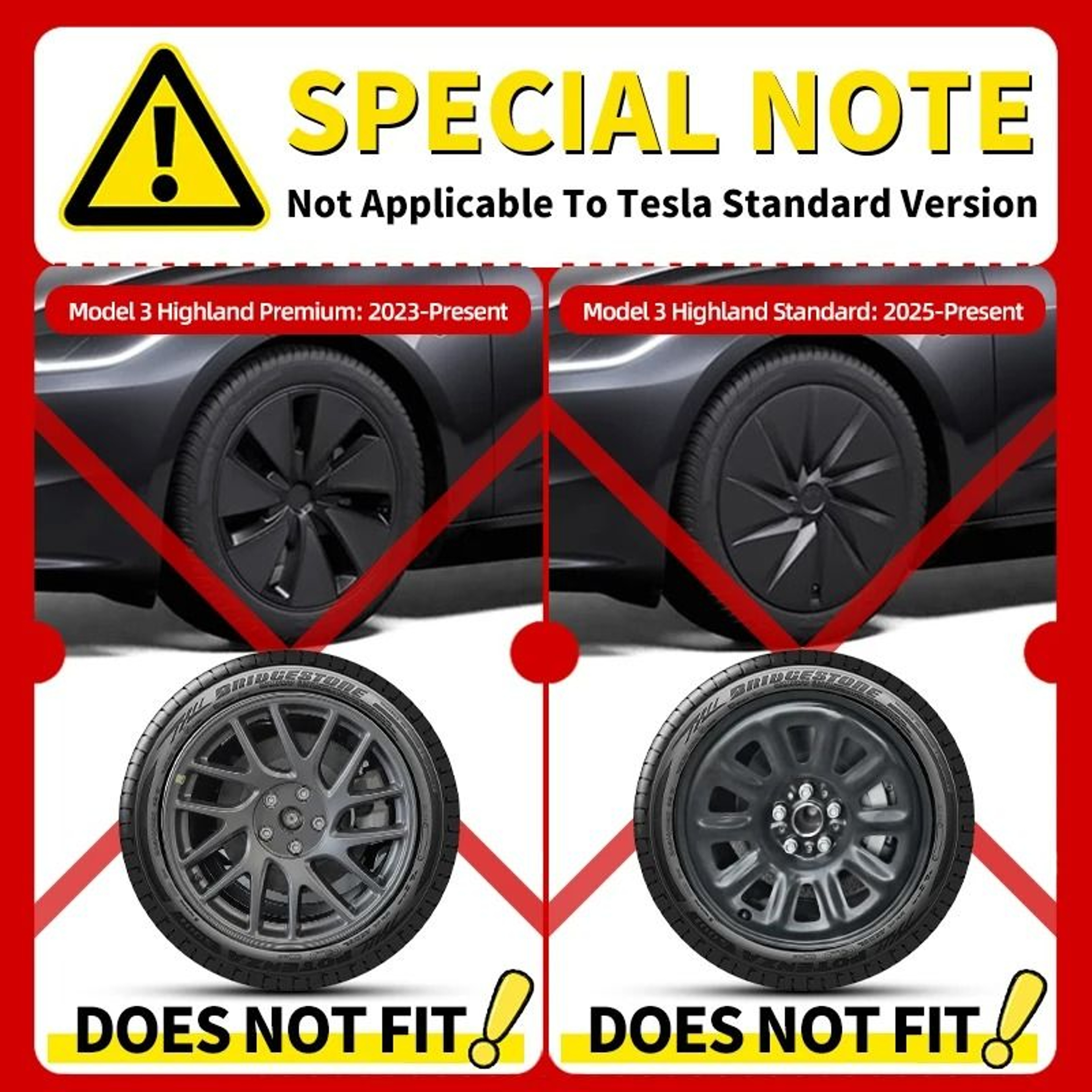 Tesla Model 3 Arachnid Style Performance Hub Caps Set Of 4 2
