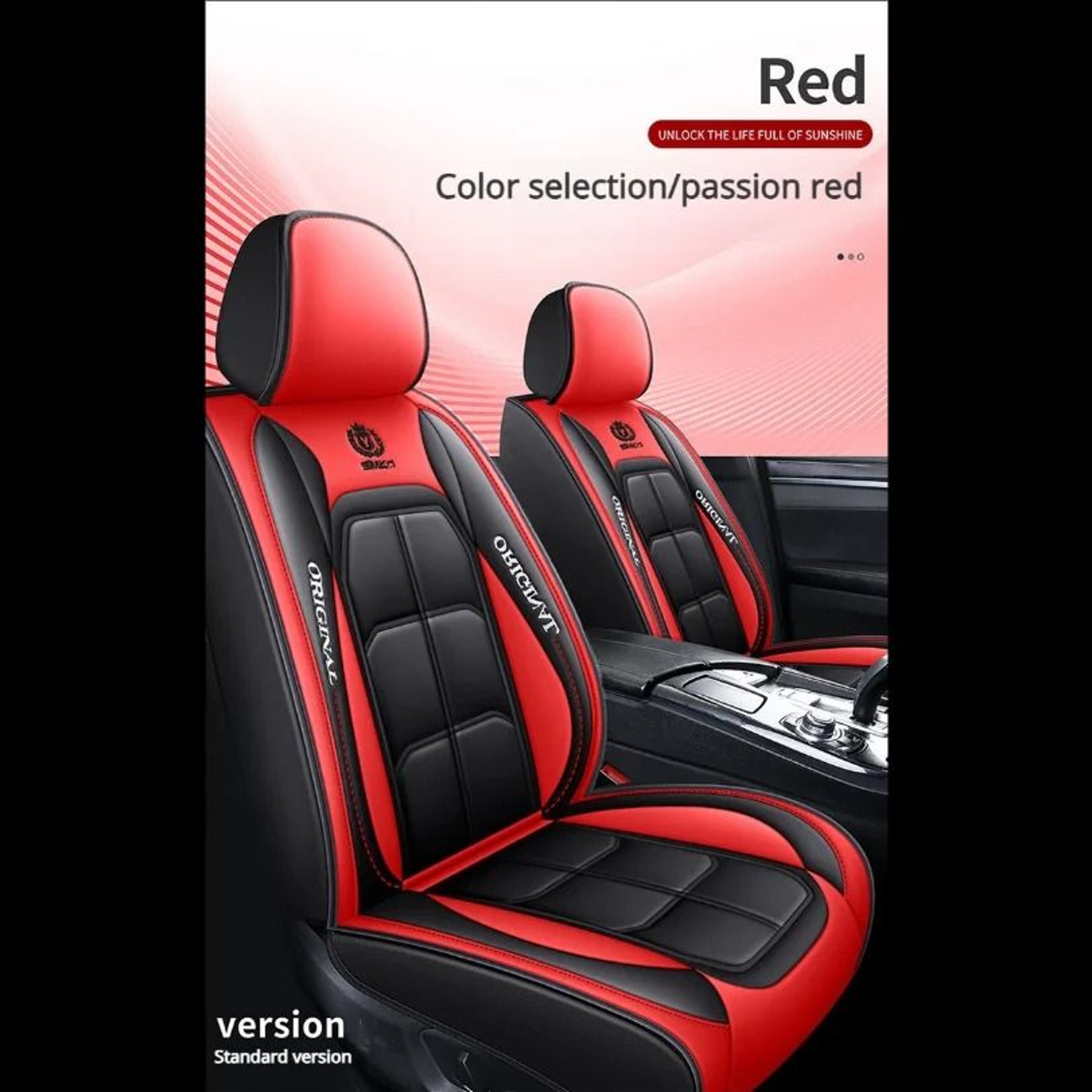 Premium FullSurround Universal Leather Car Seat Covers 5