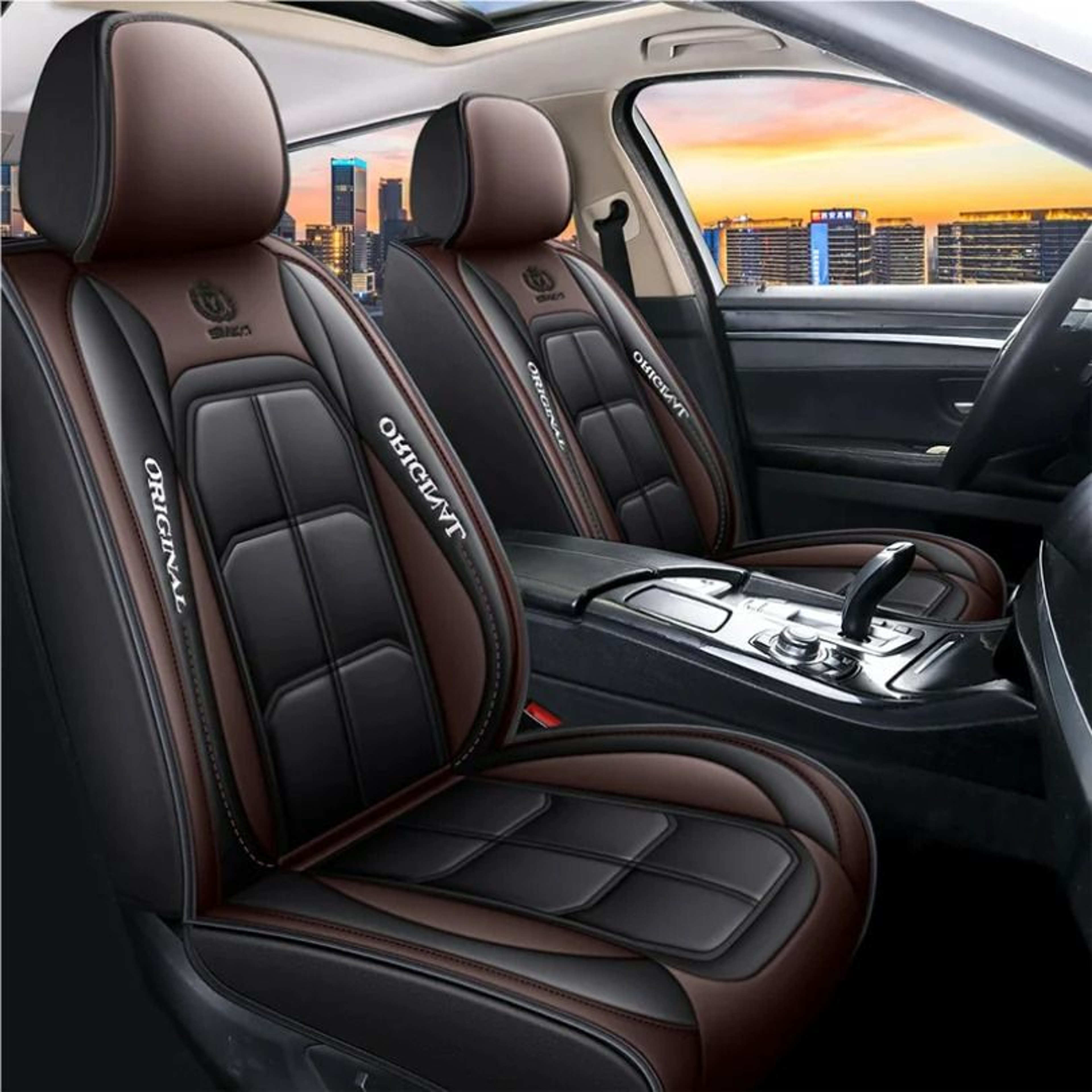 Premium FullSurround Universal Leather Car Seat Covers 8
