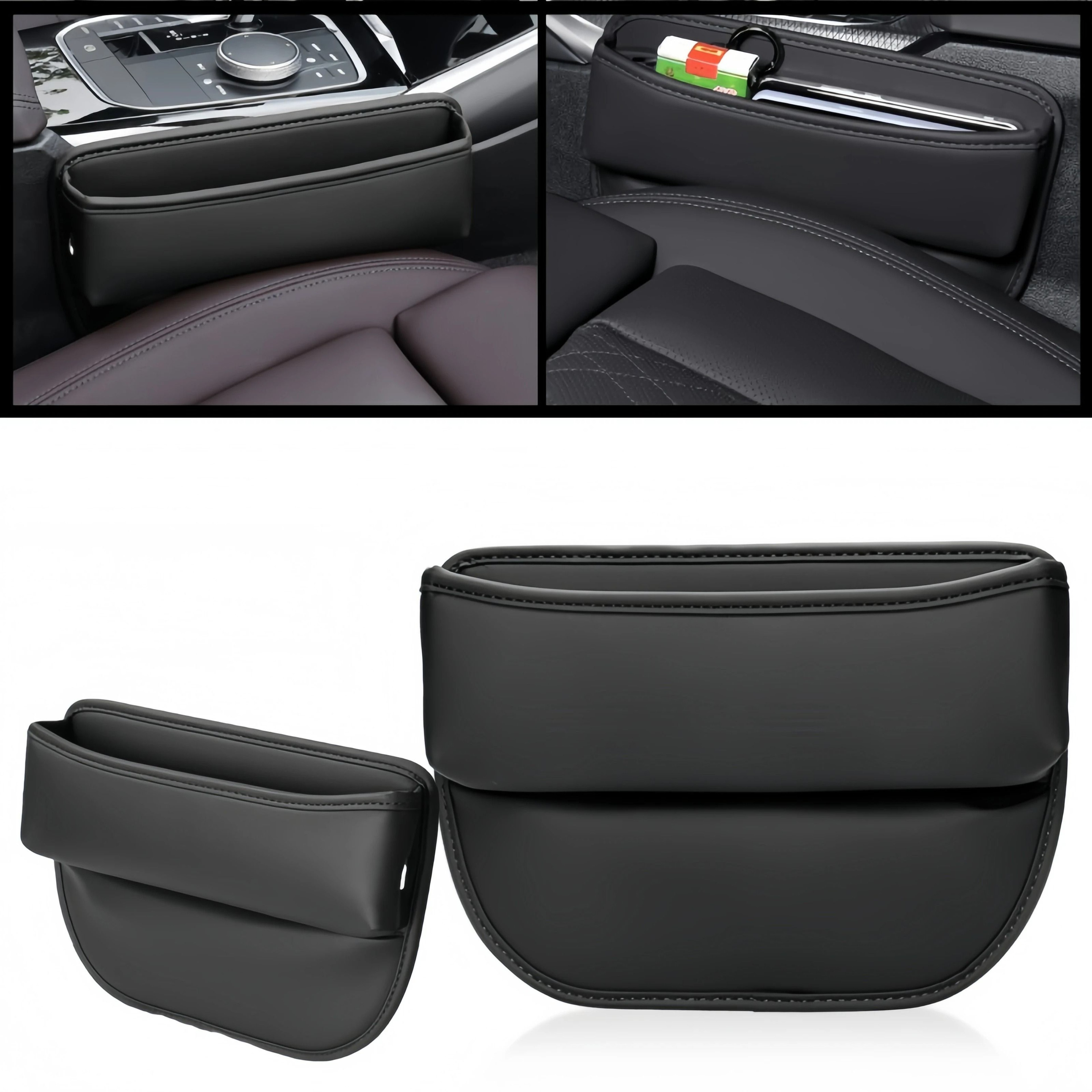 Universal Premium Leather Car Seat Gap Organizer 0