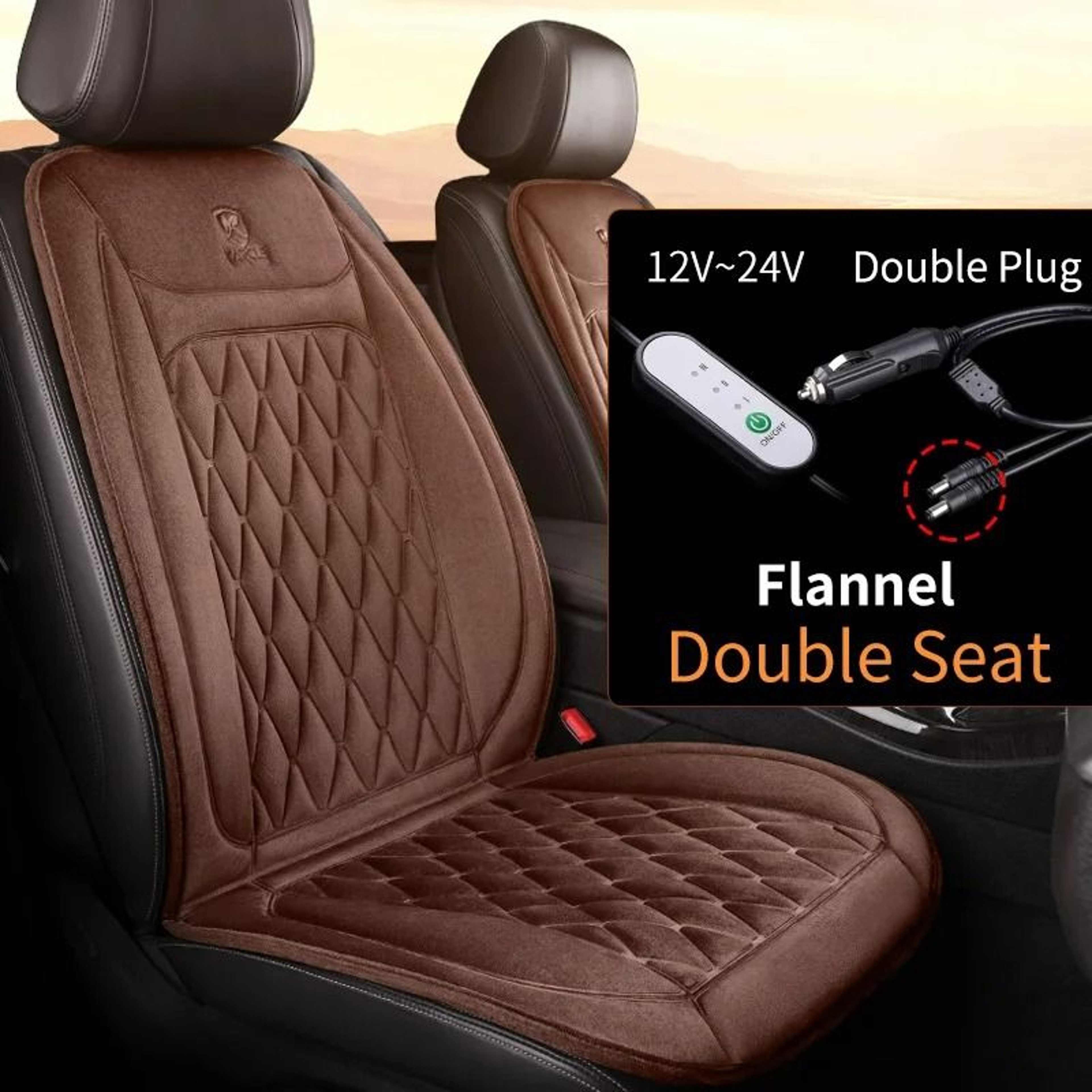 RapidHeat AllSeason Heated Car Seat Cover 8