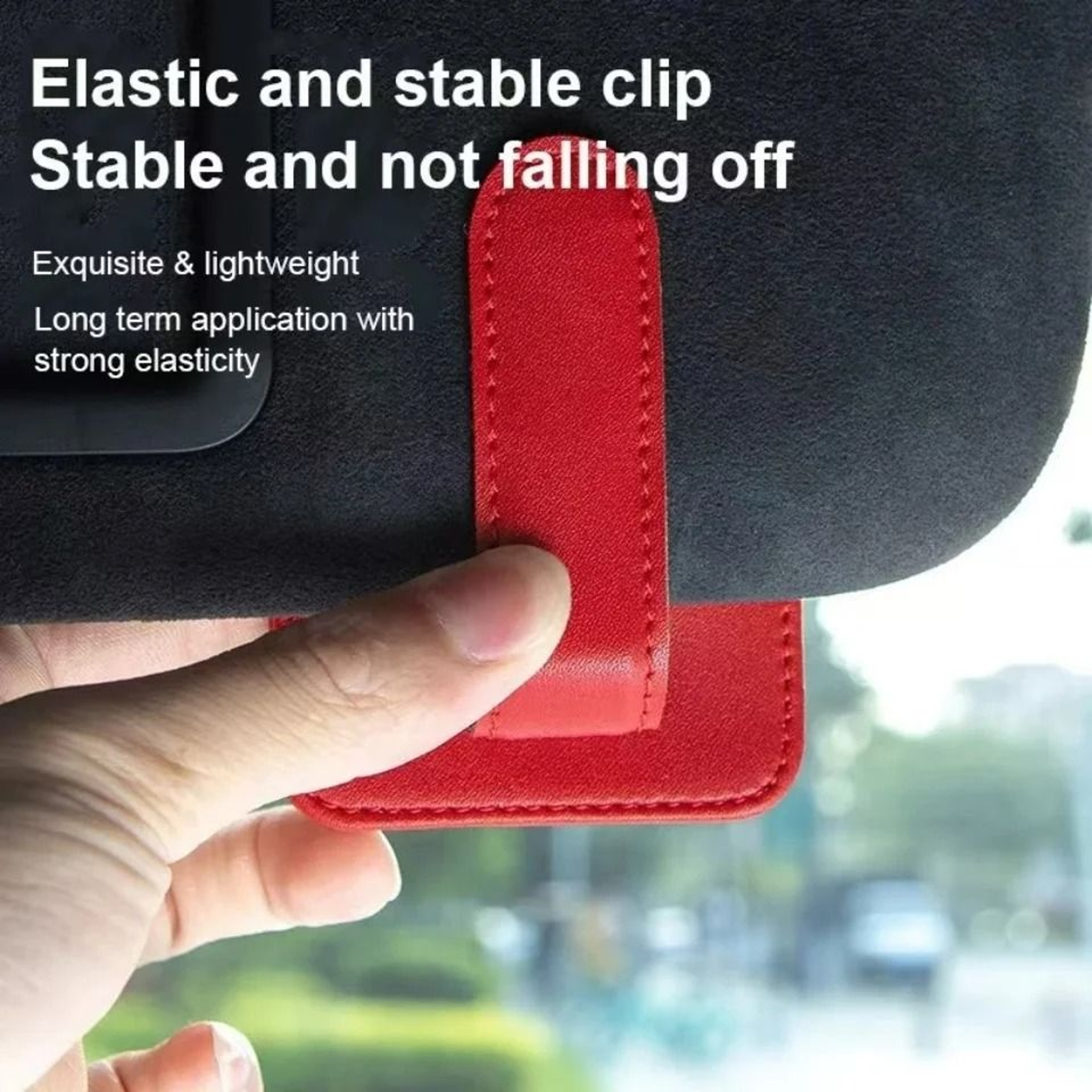 Leather Sun Visor Sunglasses  Card Holder 1