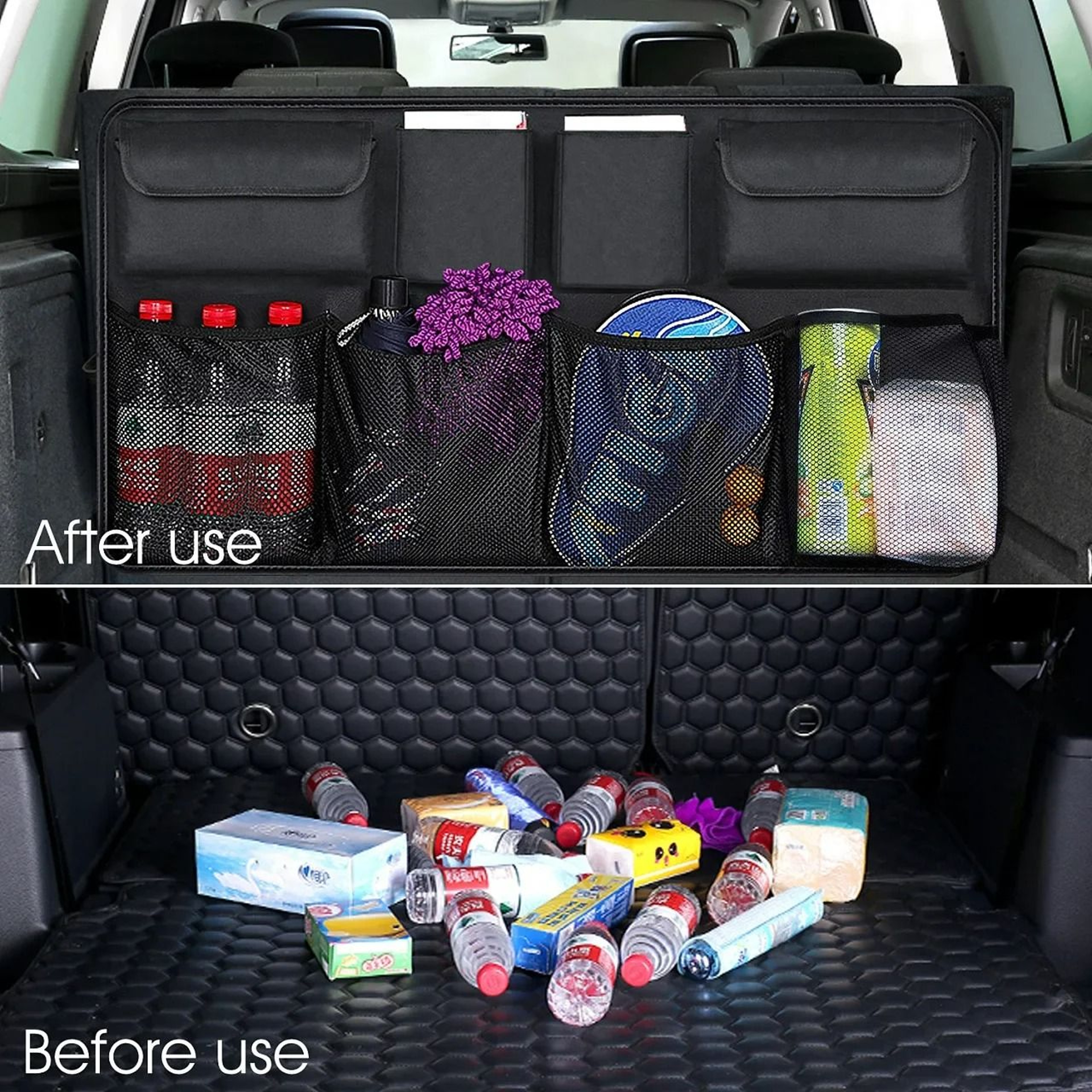 Universal HighCapacity Backseat Trunk Organizer 1