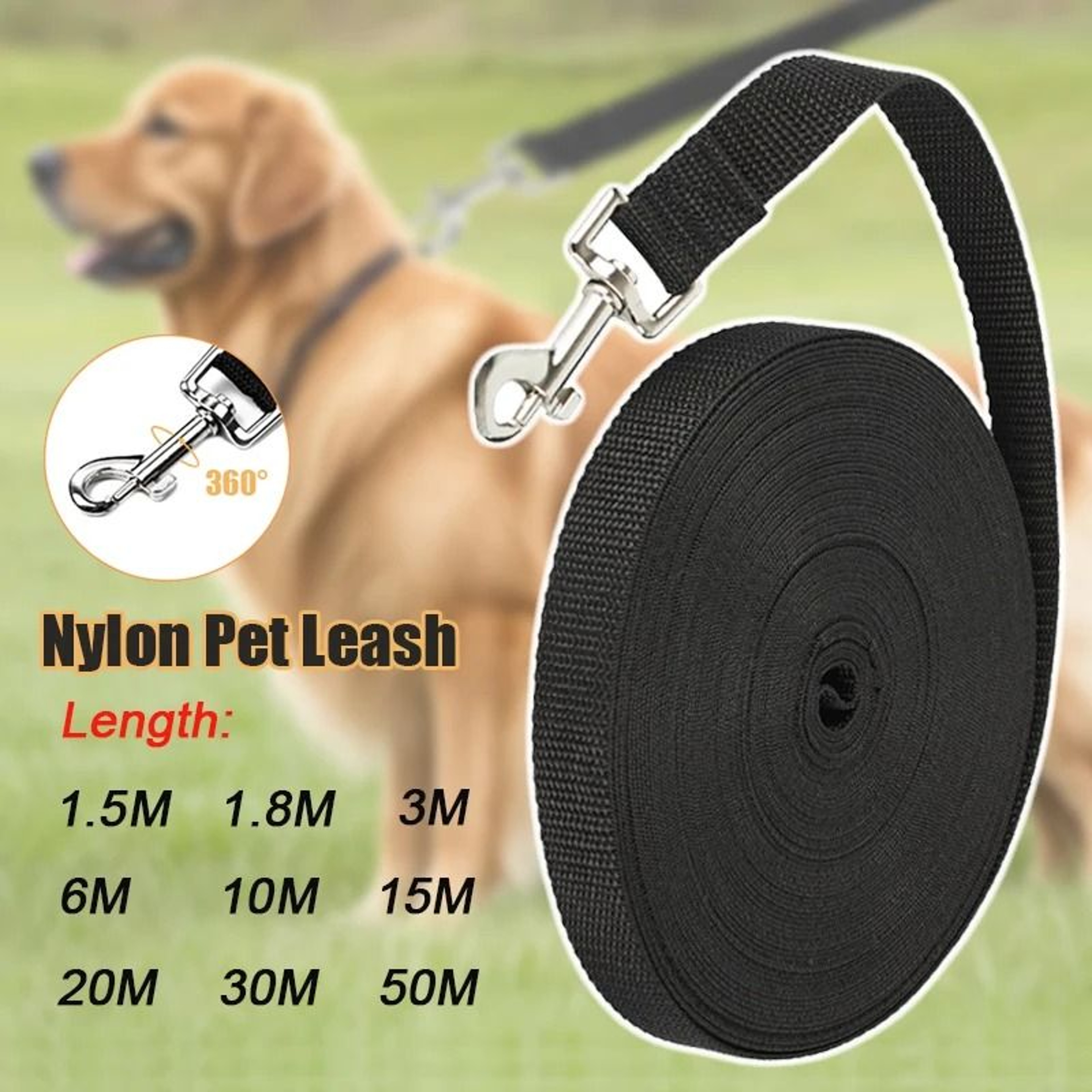LongLine Nylon Training Leash 0