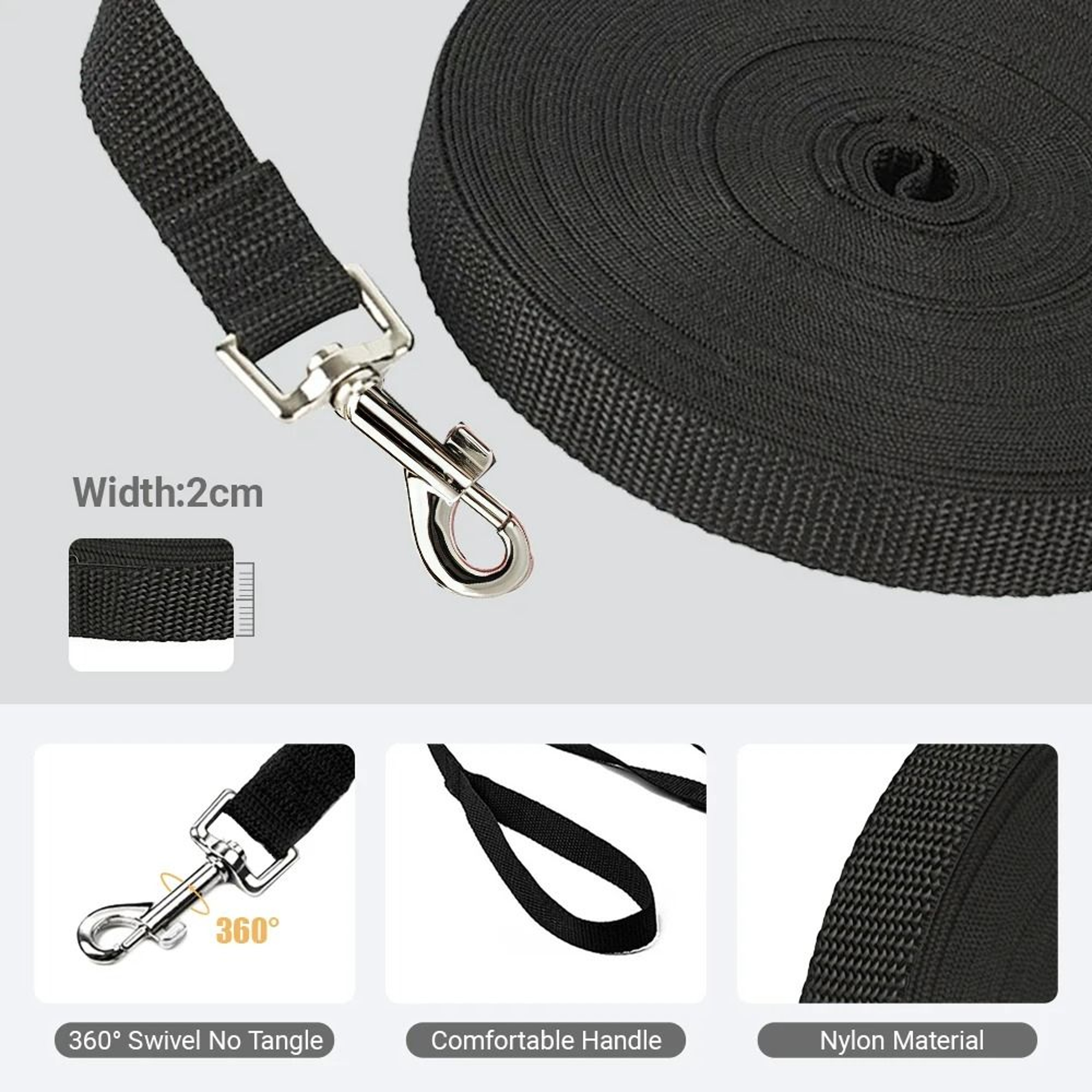 LongLine Nylon Training Leash 3