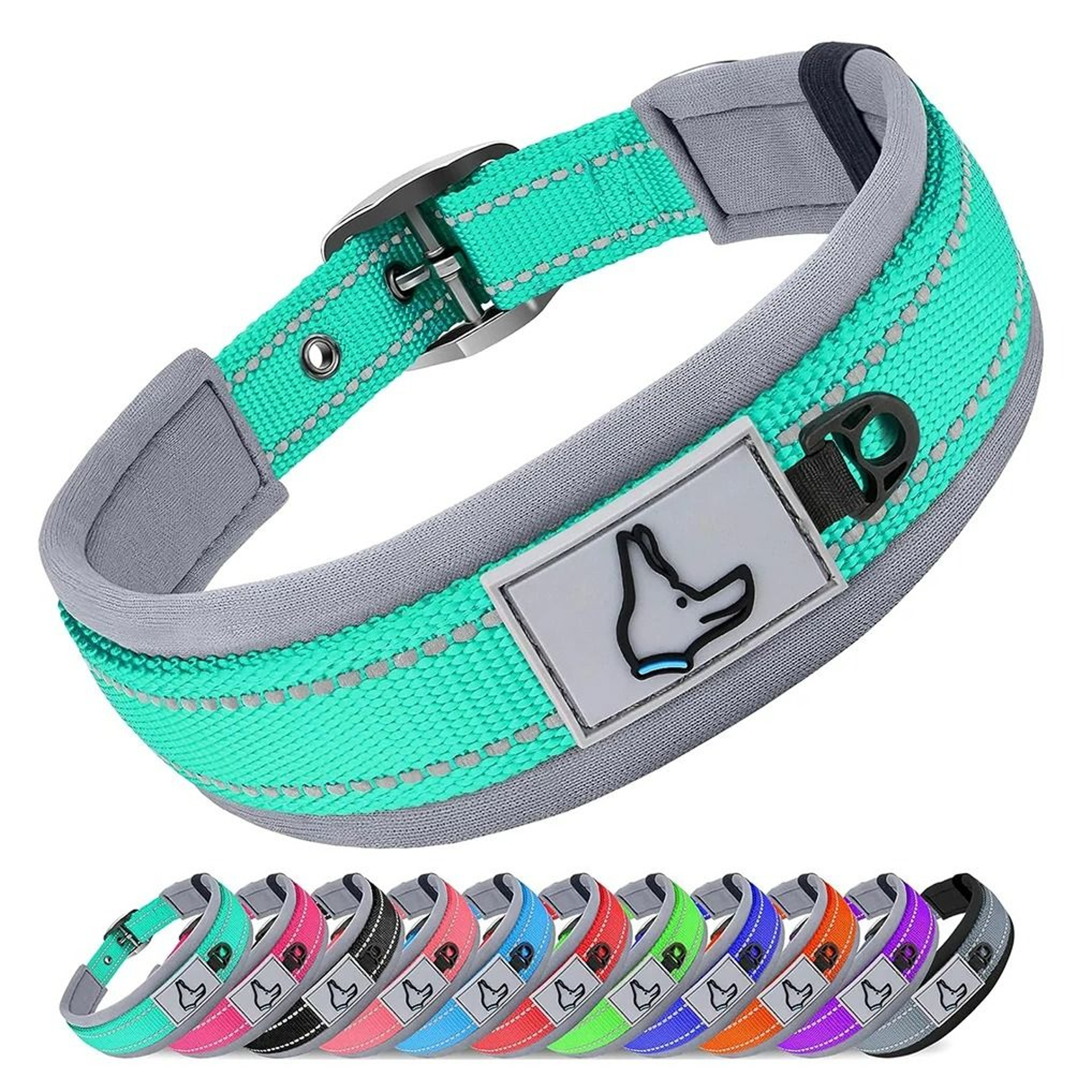 EndurancePro Padded Reflective Dog Collar 1