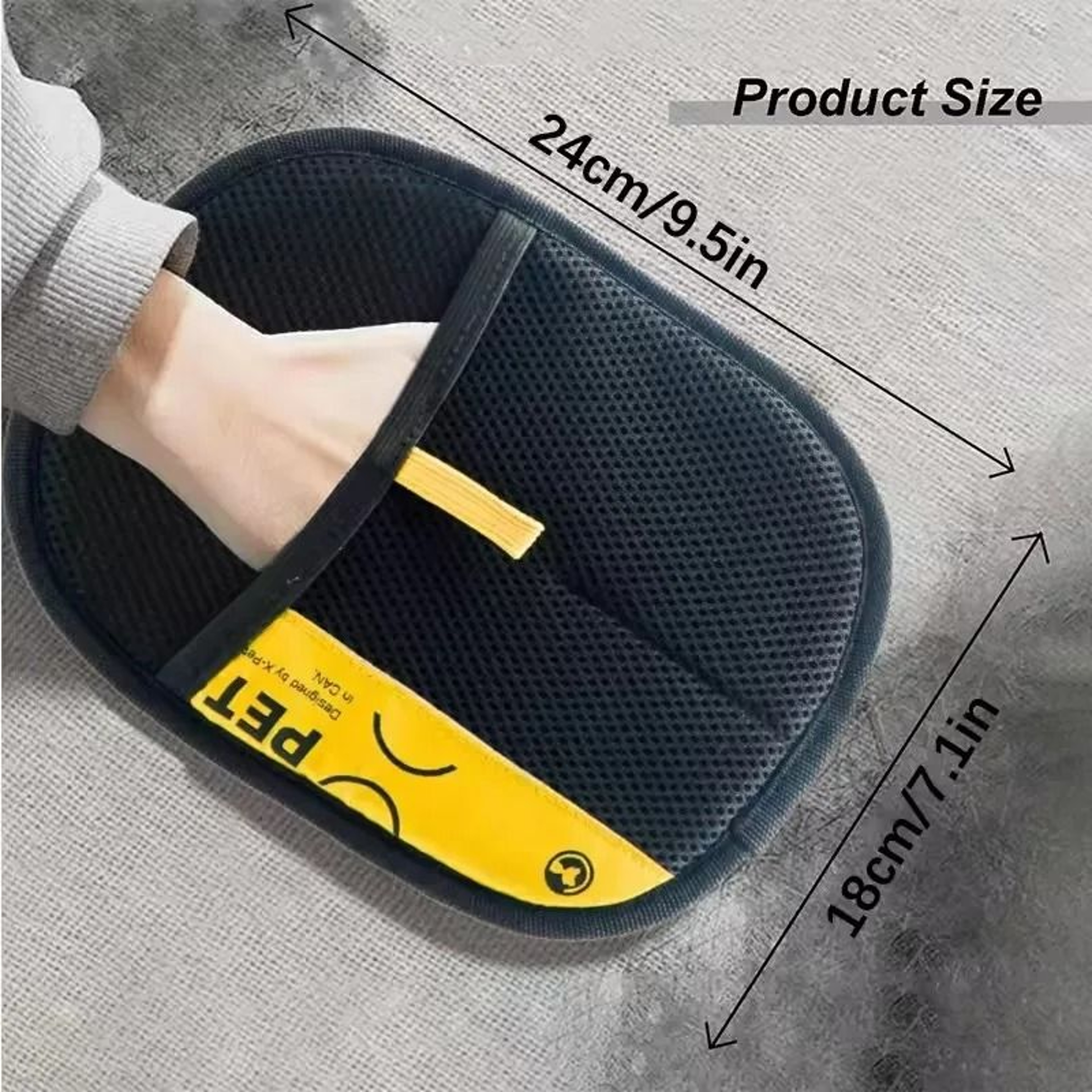 GroomingPro 2in1 Electrostatic Hair Remover  Massage Glove 6