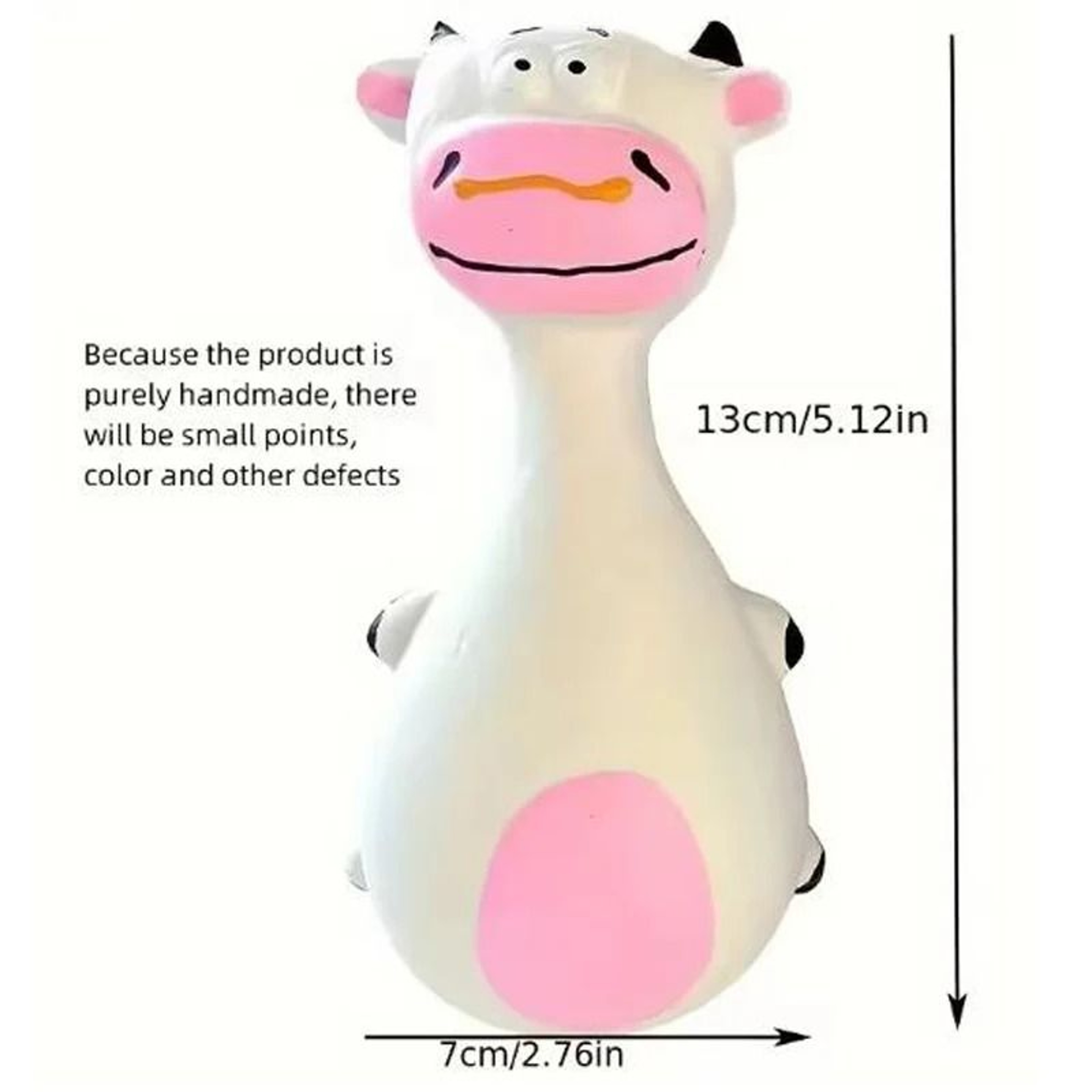 Durable Rubber Squeaky Animal Toy  BiteResistant Interactive Elephant  Cow 5