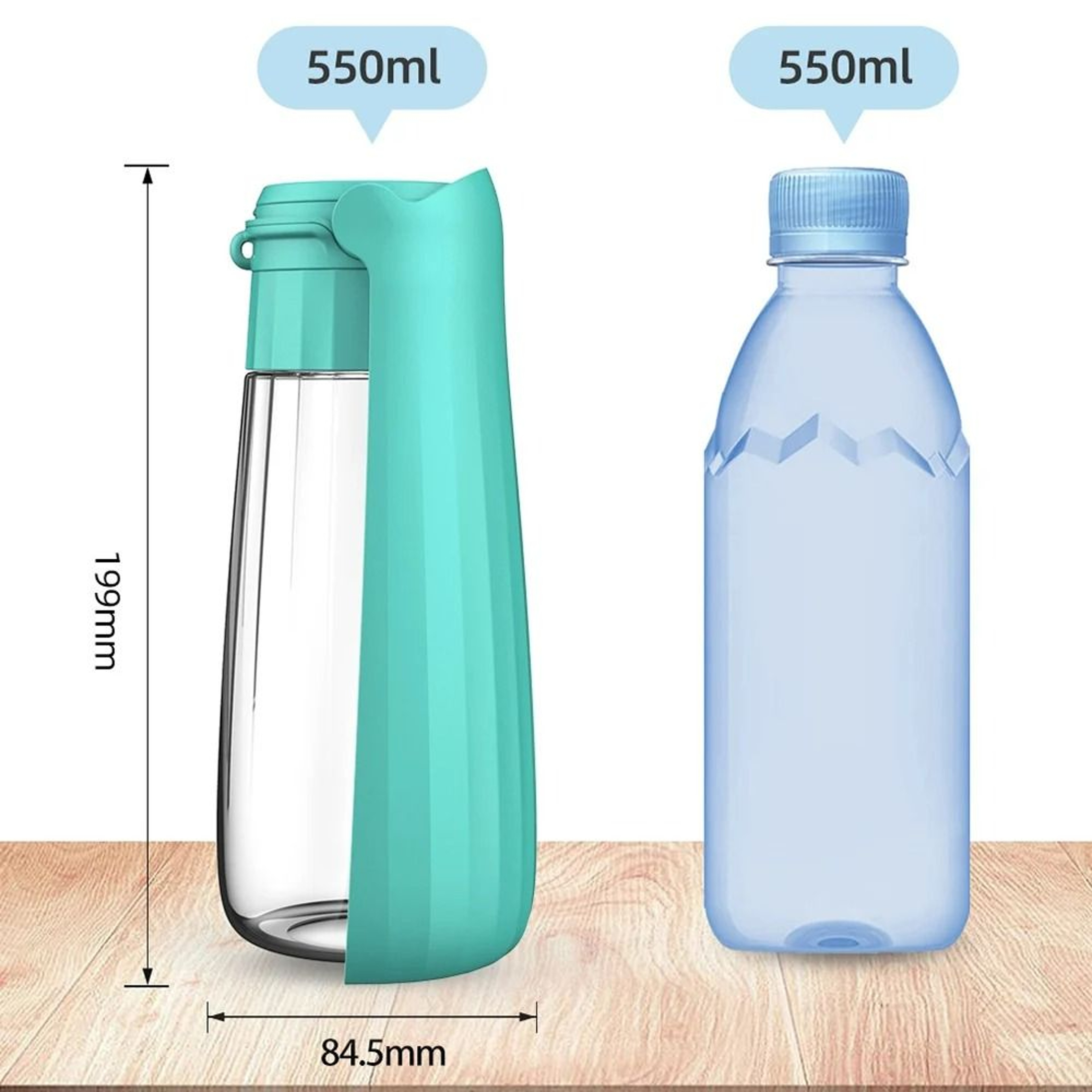 Outdoor HighCapacity Pet Water Bottle  LeakProof Portable Drinking Bowl 6