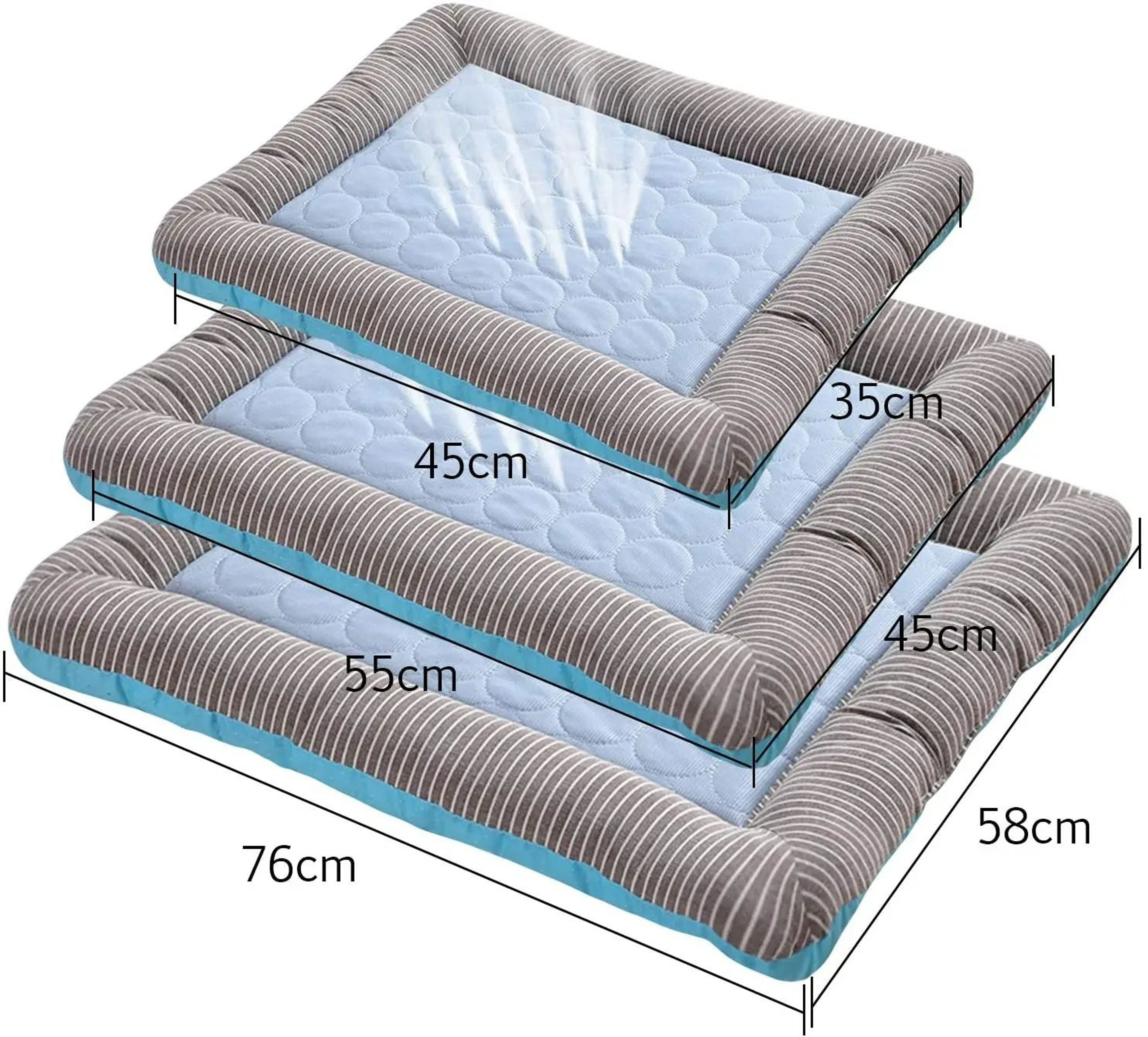 Instant Relief Ice Silk Cooling Mat  Breathable Summer Sleep Pad For Dogs  Cats 1