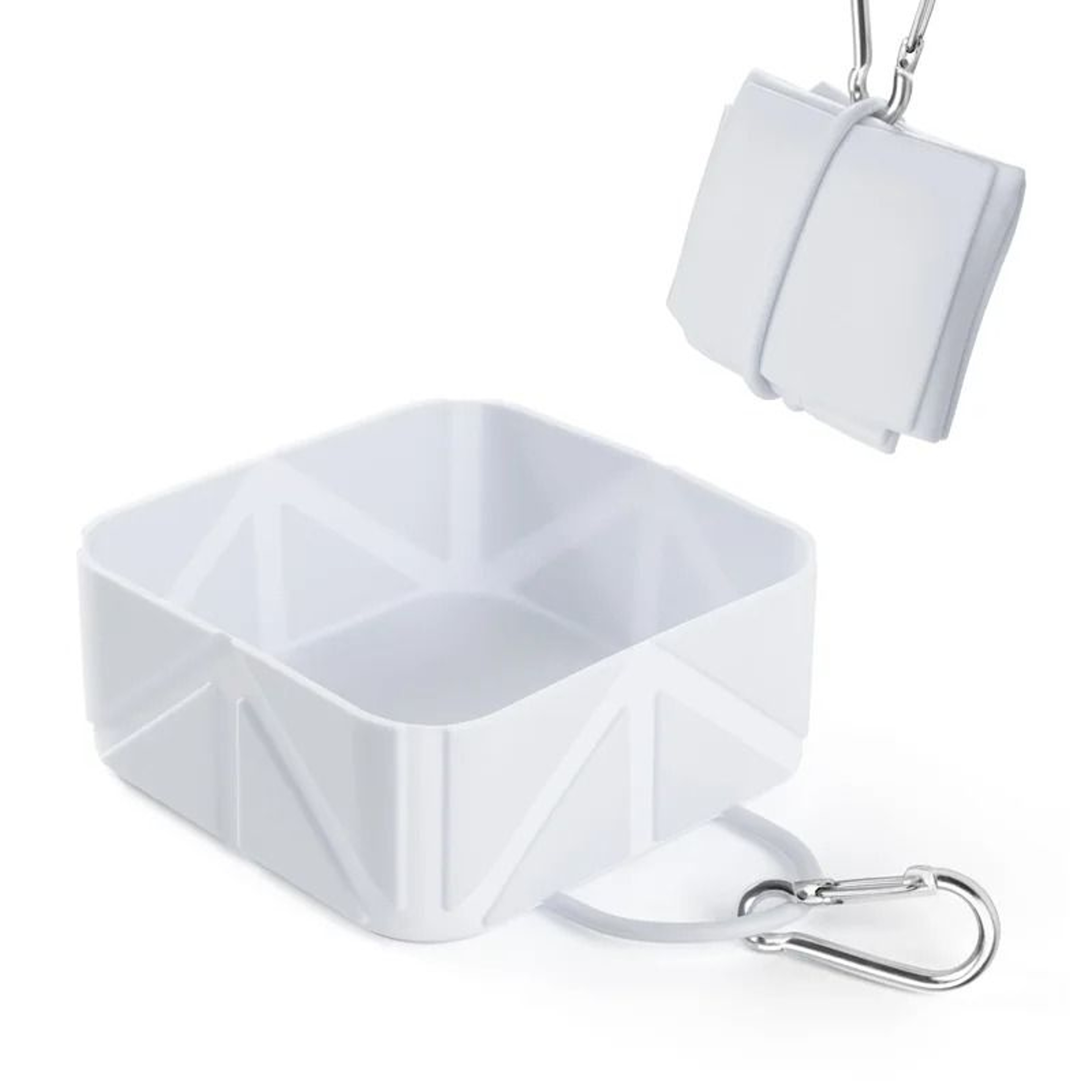 Silicone Collapsible Pet Travel Bowl  Portable Food  Water Solution For Hiking  Camping 9