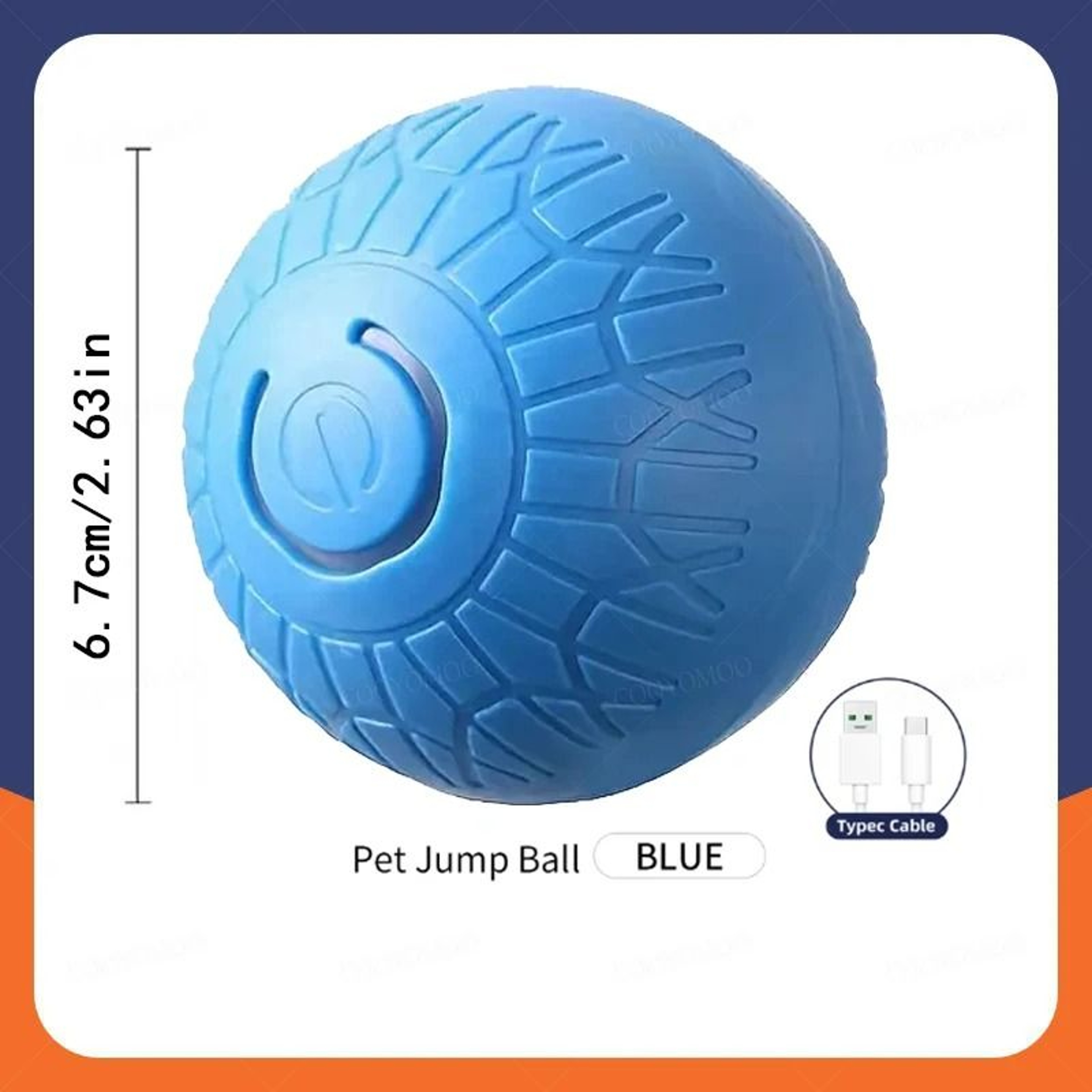 Smart Interactive Dog Toy Ball  Automatic Electronic Rolling  Bouncing USB Rechargeable Ball 10
