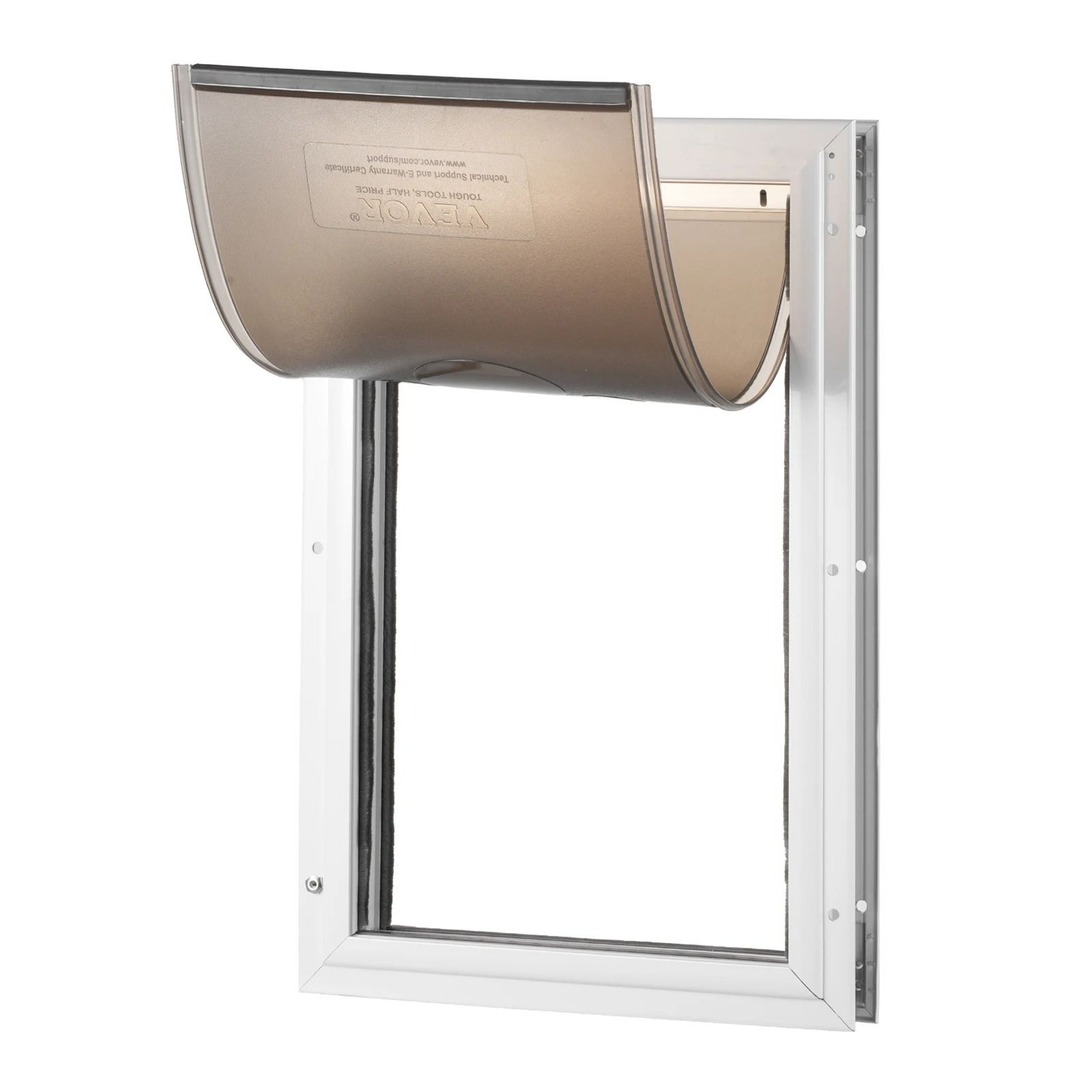 Aluminum Pet Door  Weatherproof Flap System With Locking Security Panel 0