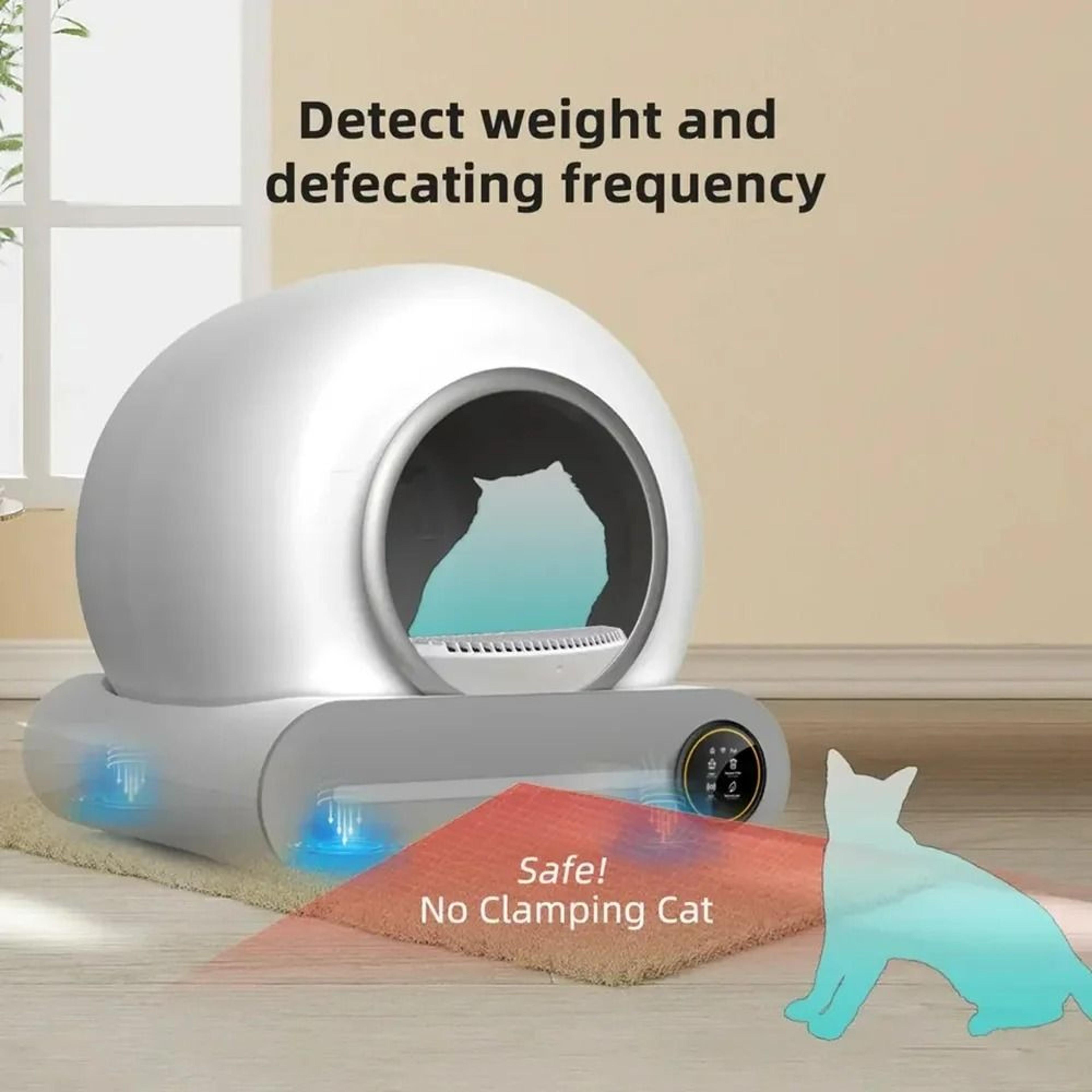 65L Smart SelfCleaning Cat Litter Box  Fully Enclosed Automatic Pet Toilet English Version 3