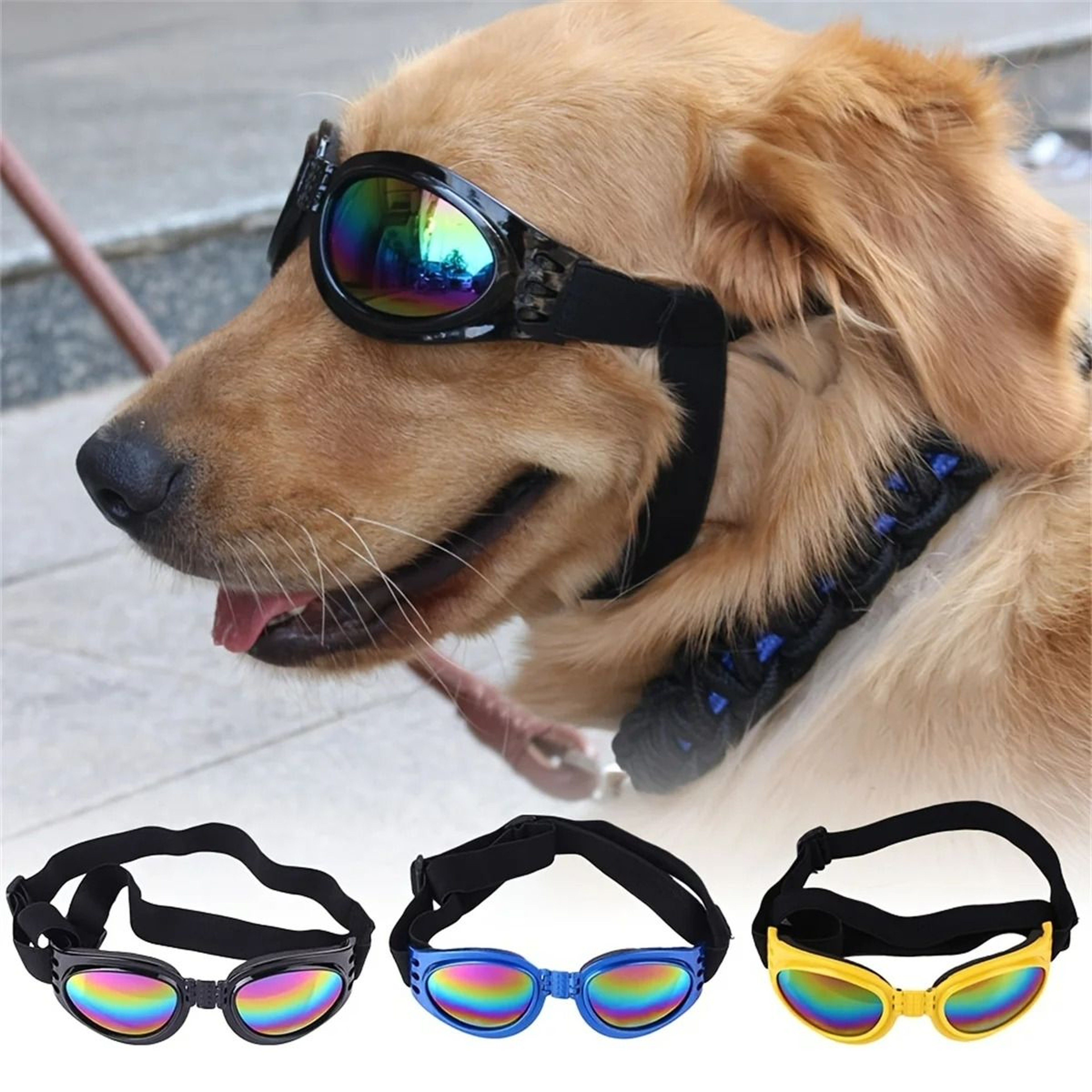 Foldable Pet Sunglasses  UV Protection  Windproof Goggles For Dogs And Cats 1