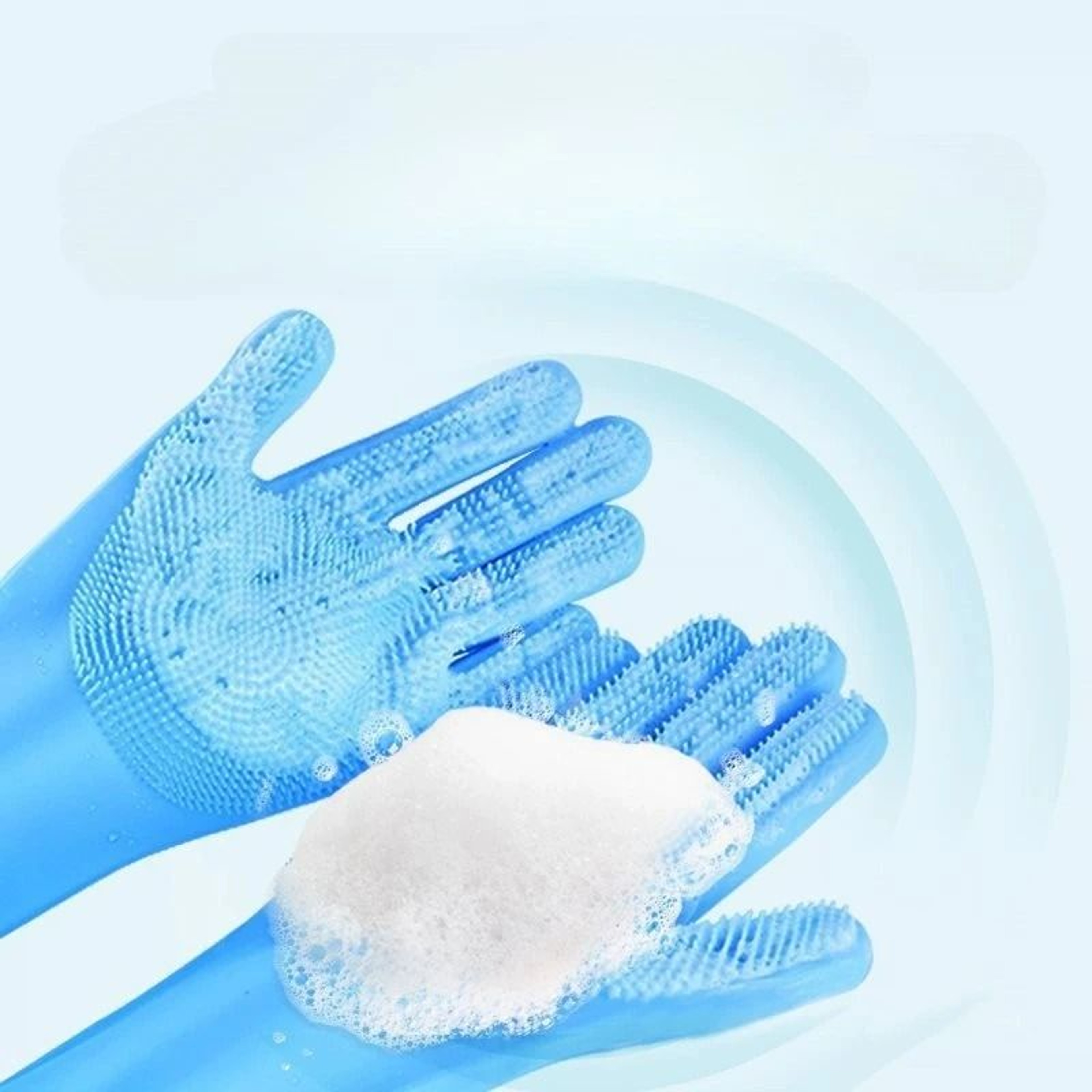 ExtendedReach Grooming Gloves  IndustrialGrade Silicone Deshedding  Bathing Mitts For HighEfficienc 2