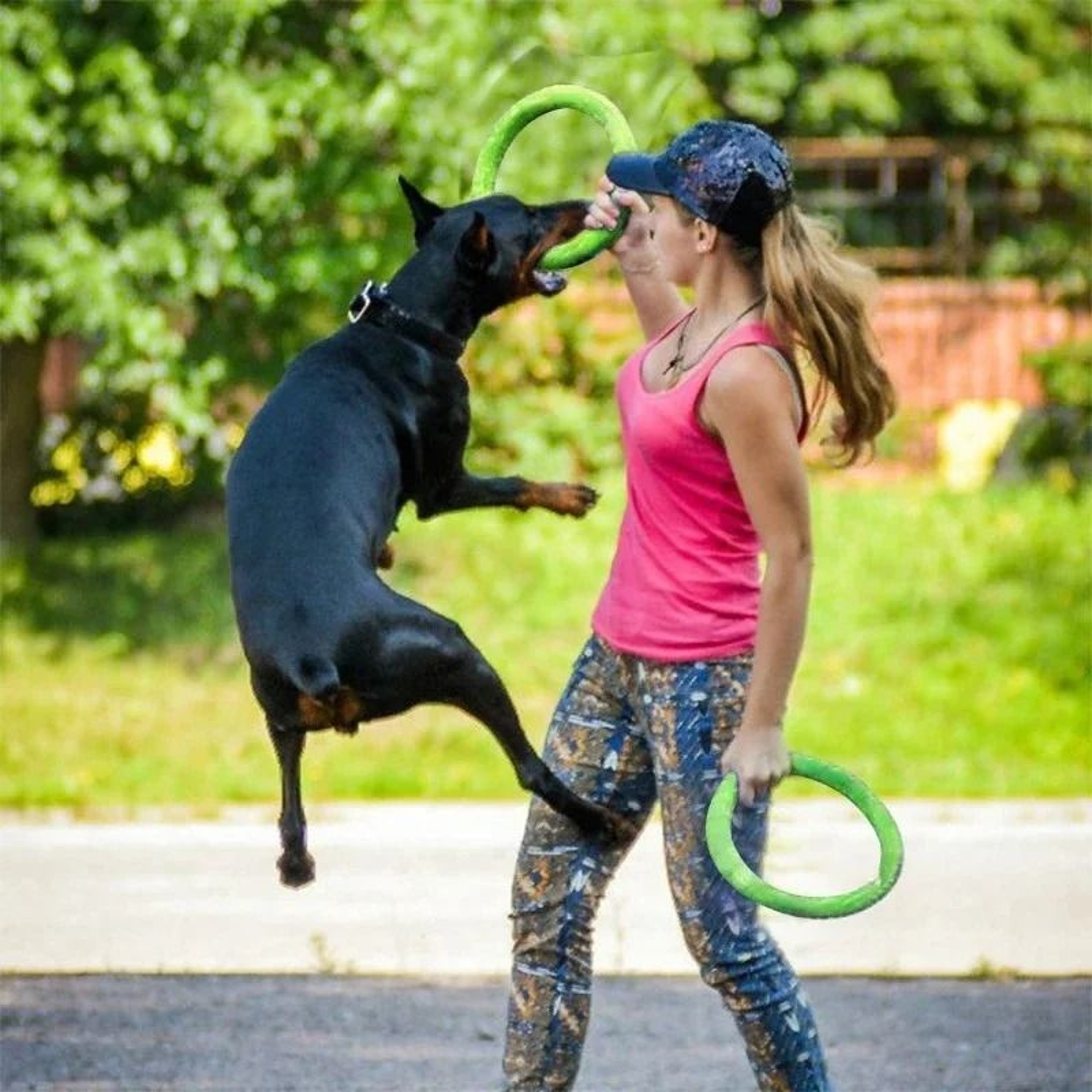 EVA HighBuoyancy Training Ring  ImpactResistant Flying Disc  Puller For Small To Large Dogs 2