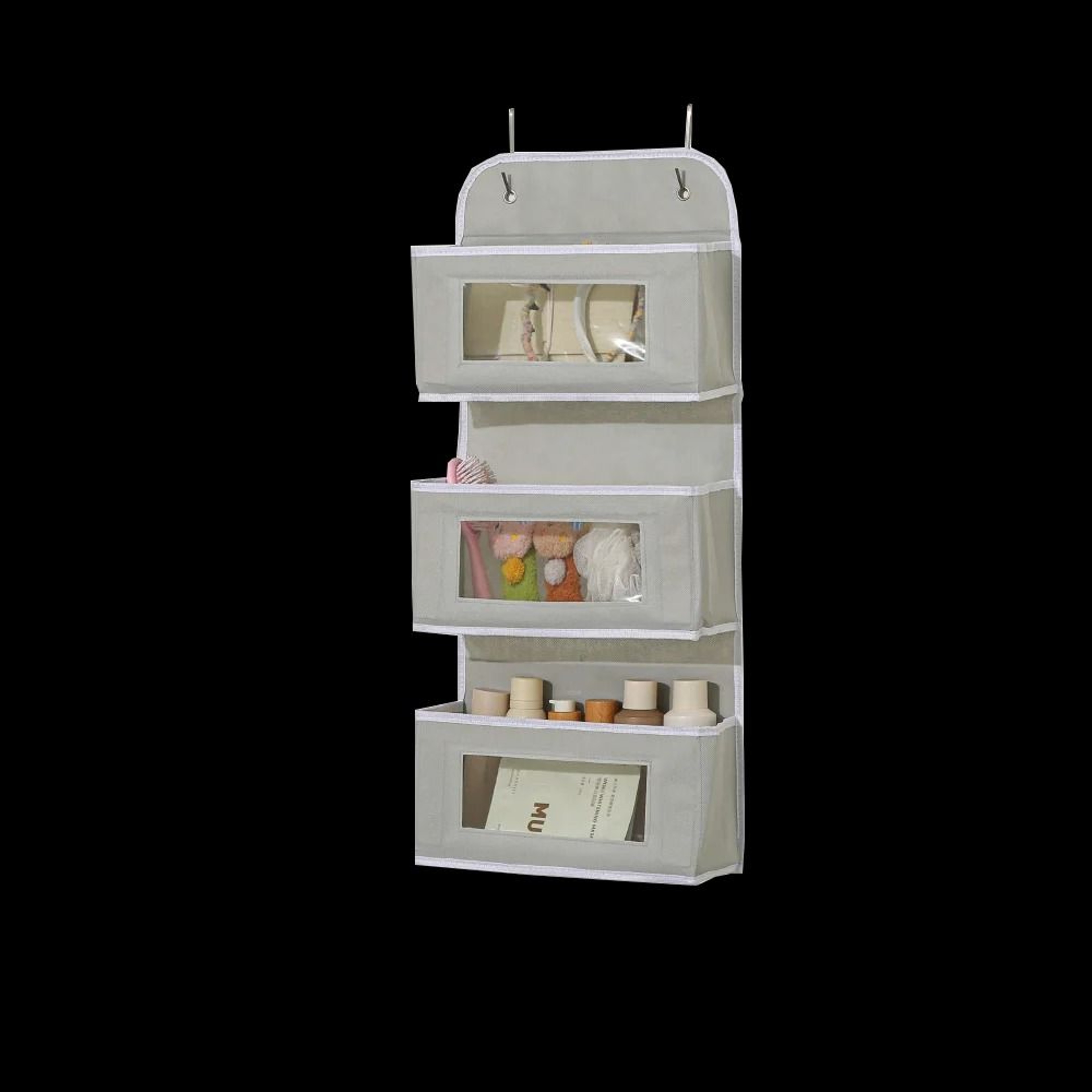 OverTheDoor Vertical Management System  HighCapacity MultiLayer Storage For Dorms Closets  Toy Orga 10