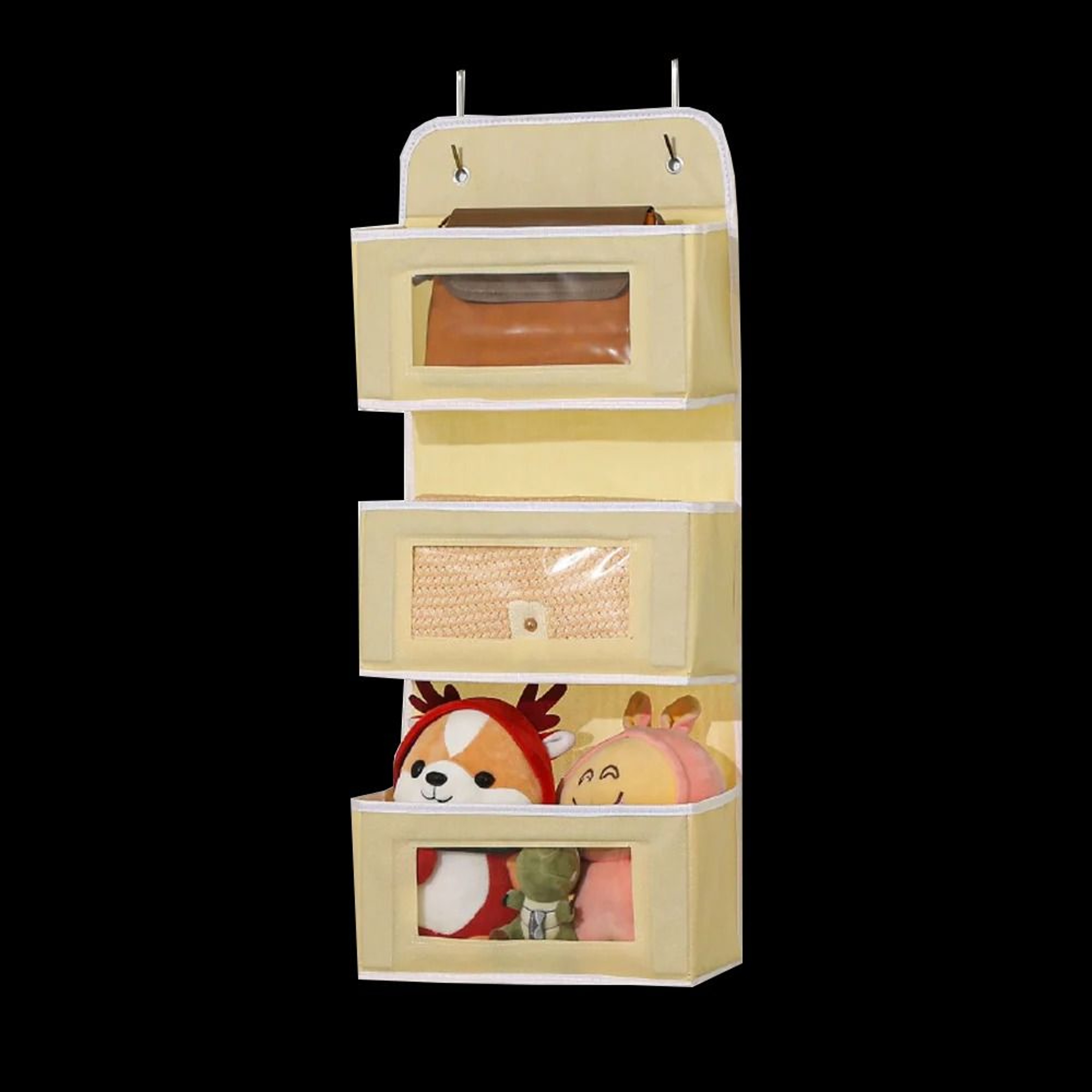 OverTheDoor Vertical Management System  HighCapacity MultiLayer Storage For Dorms Closets  Toy Orga 11