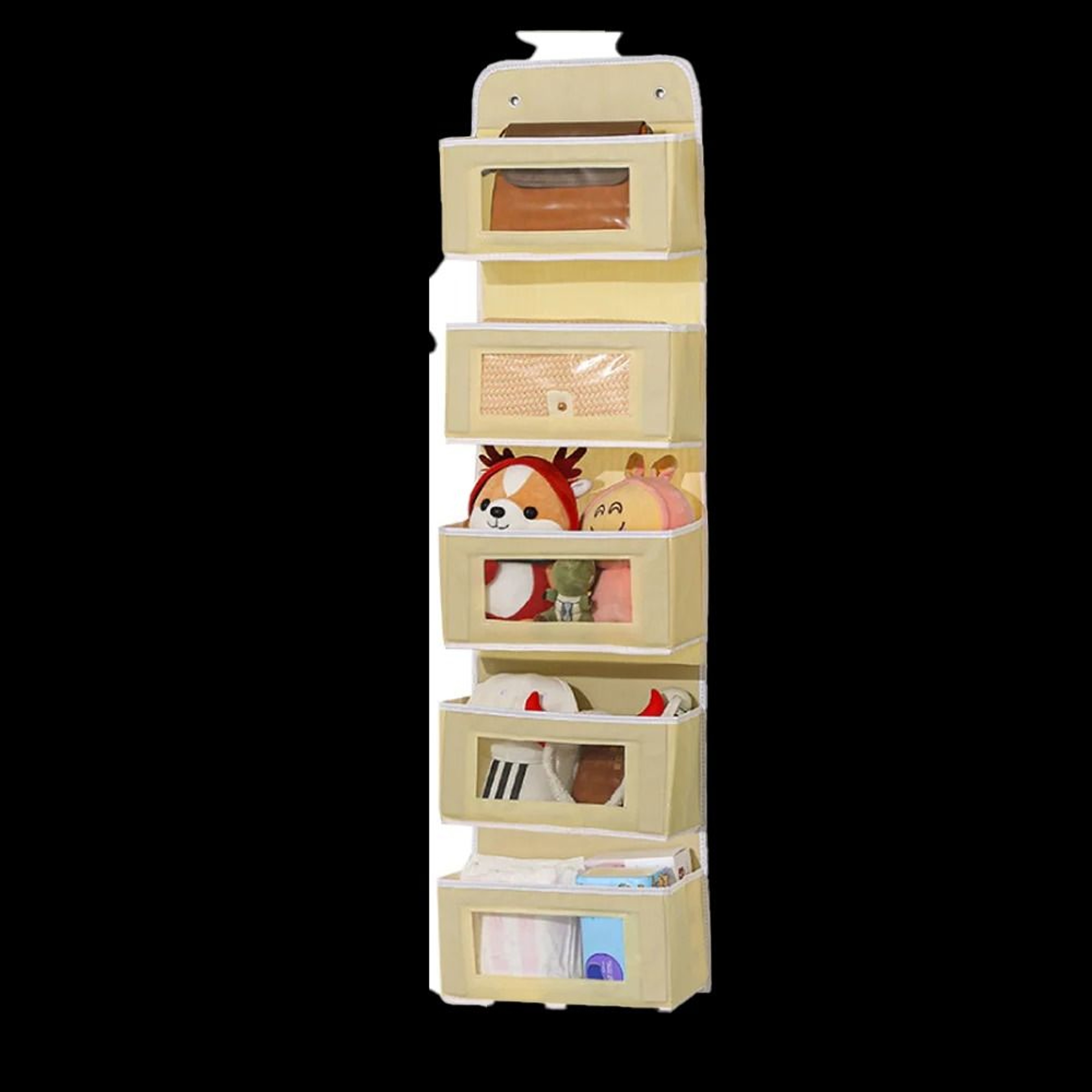 OverTheDoor Vertical Management System  HighCapacity MultiLayer Storage For Dorms Closets  Toy Orga 17