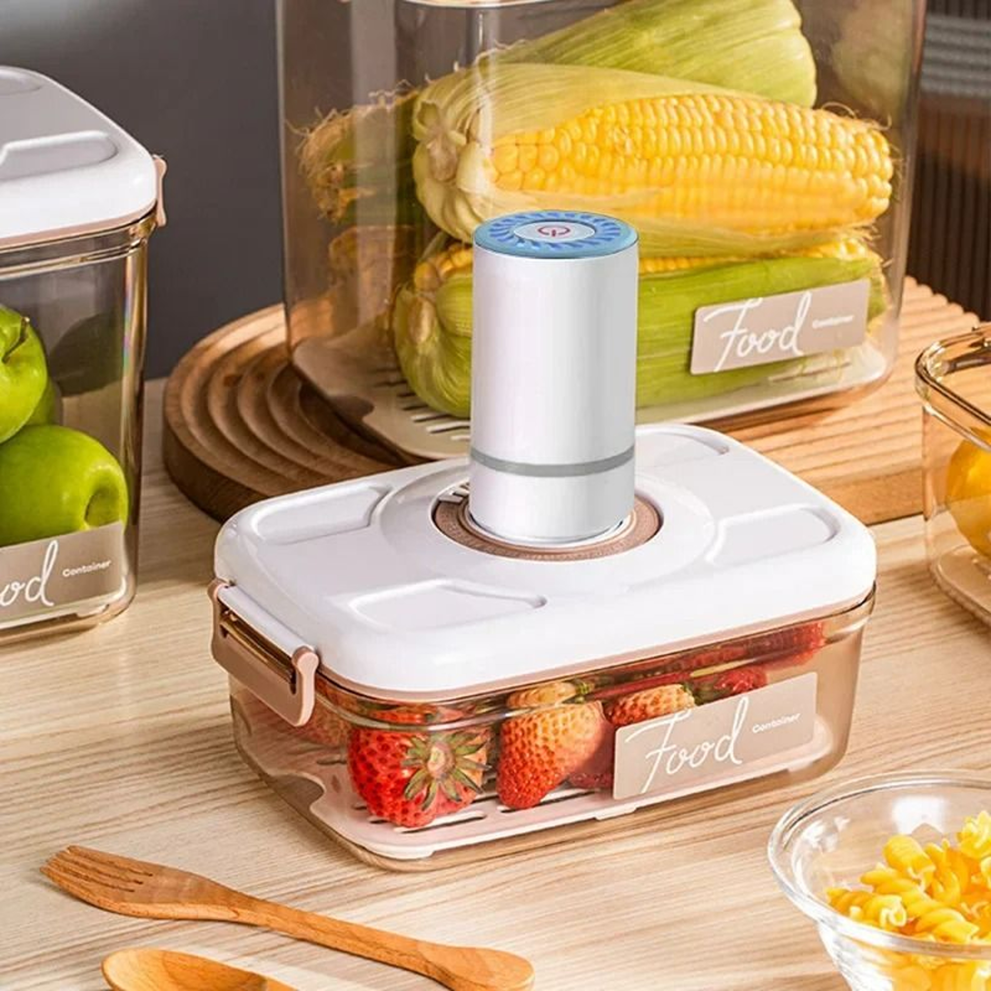 VacuumSealed Freshness Management System  HighPerformance Refrigerator Food Storage Container  Drai 3