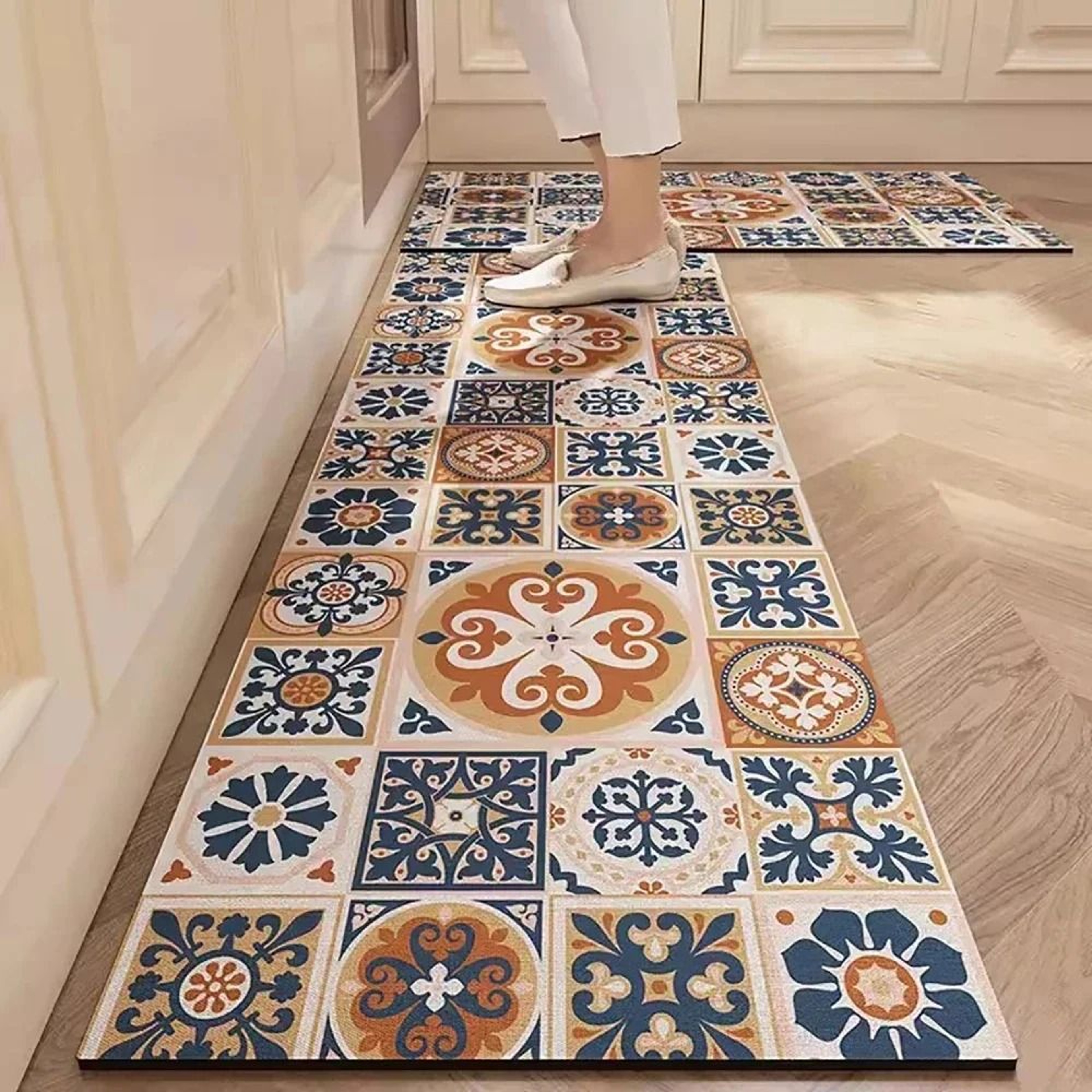 HighAbsorbency Printed Kitchen Management System  NonSlip Orthopedic Area Mat  LongStrip Corridor R 0