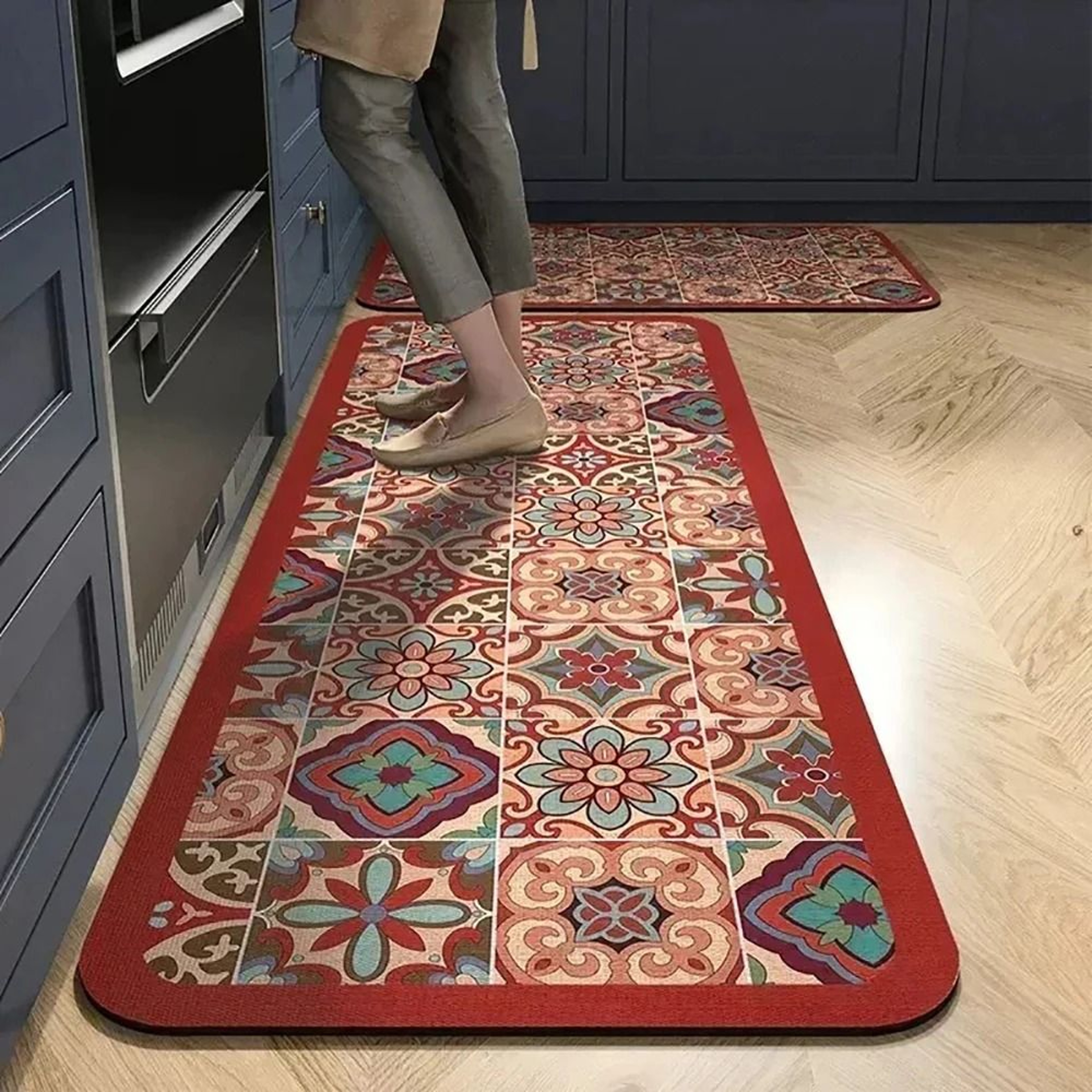 HighAbsorbency Printed Kitchen Management System  NonSlip Orthopedic Area Mat  LongStrip Corridor R 12