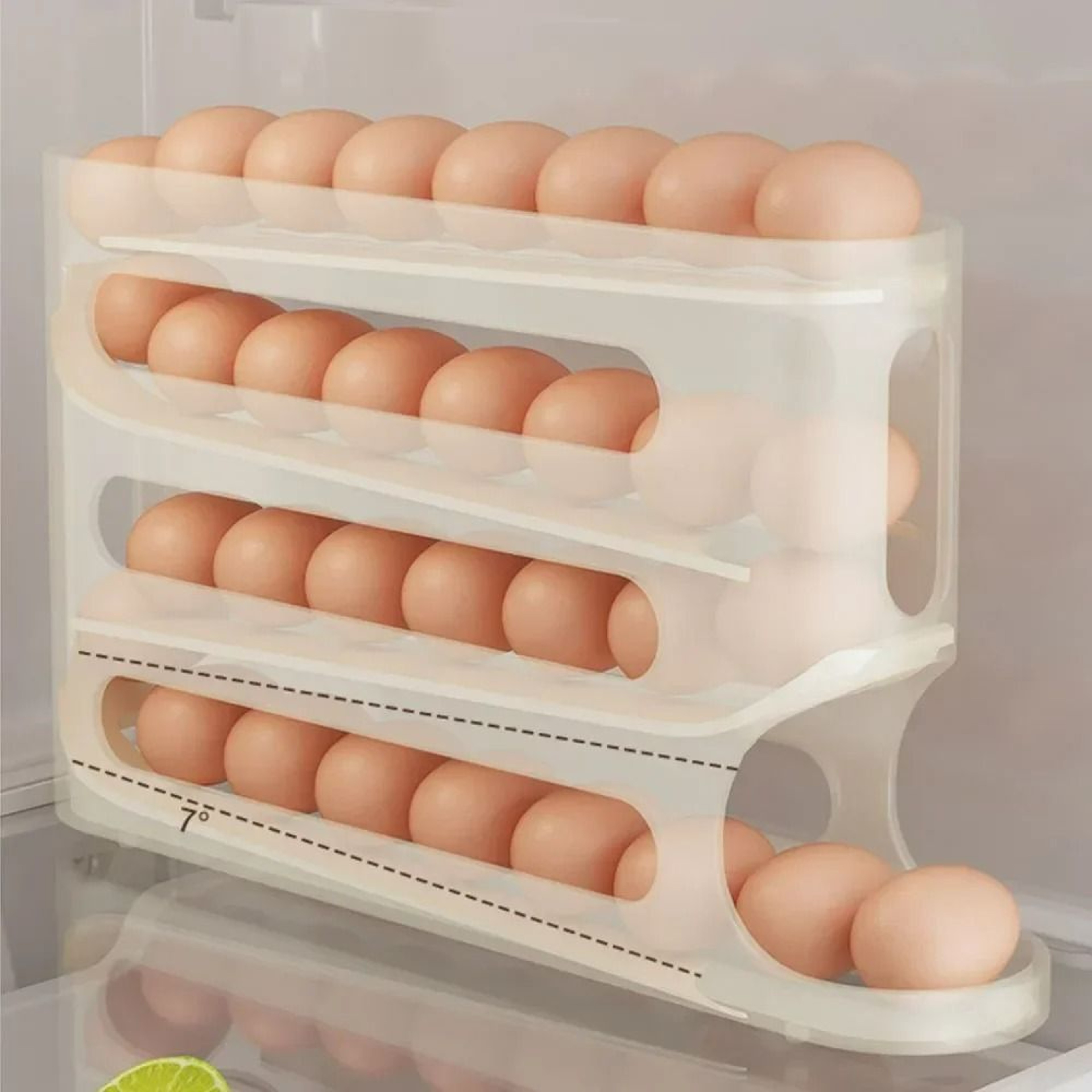 4Tier GravityFlow Egg Management System  Automatic Rolling HighCapacity Storage Box For Refrigerato 2