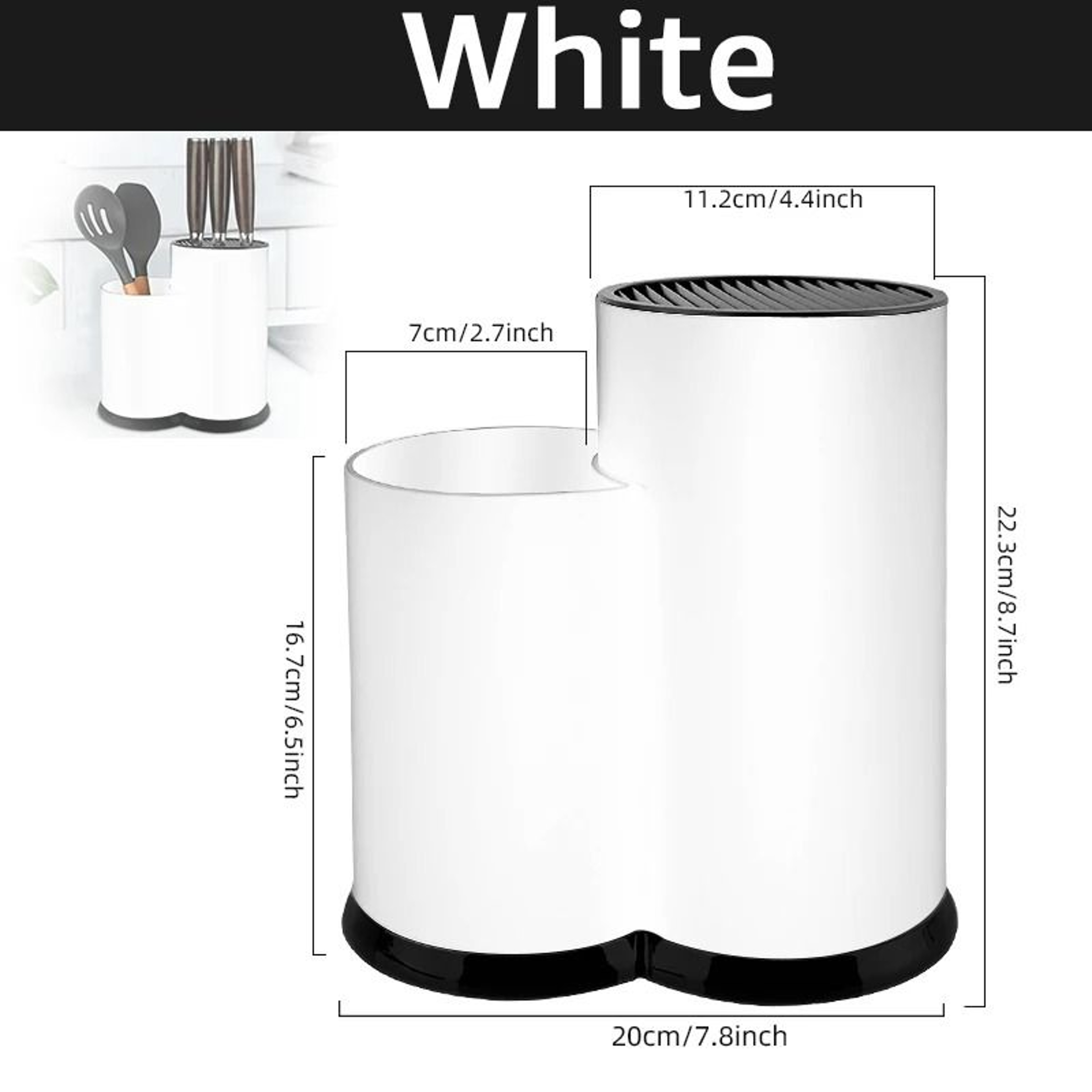MultiFunction Universal Knife Block And Utensil Organizer 6