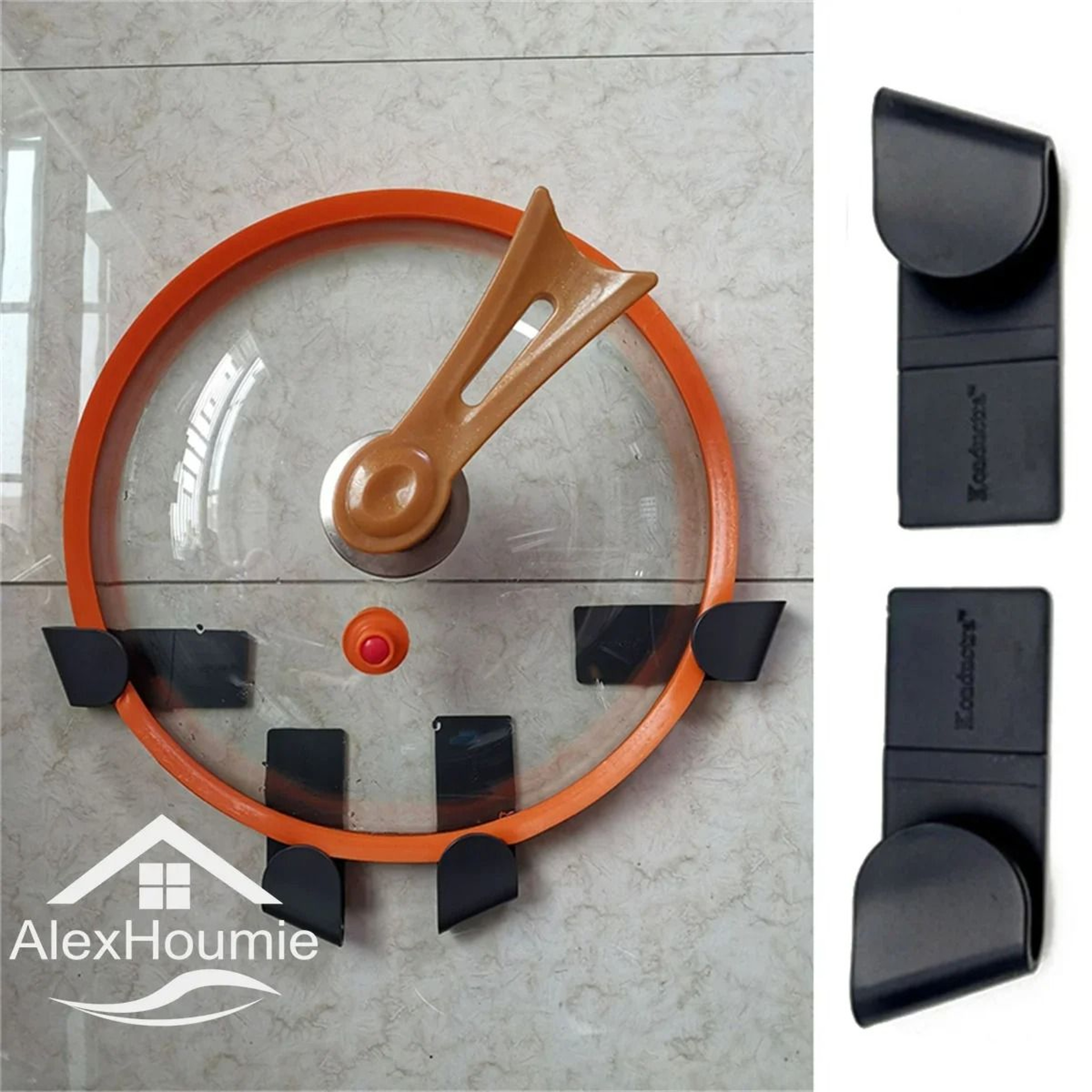 WallMounted Universal Pot Lid Organizer Set 2
