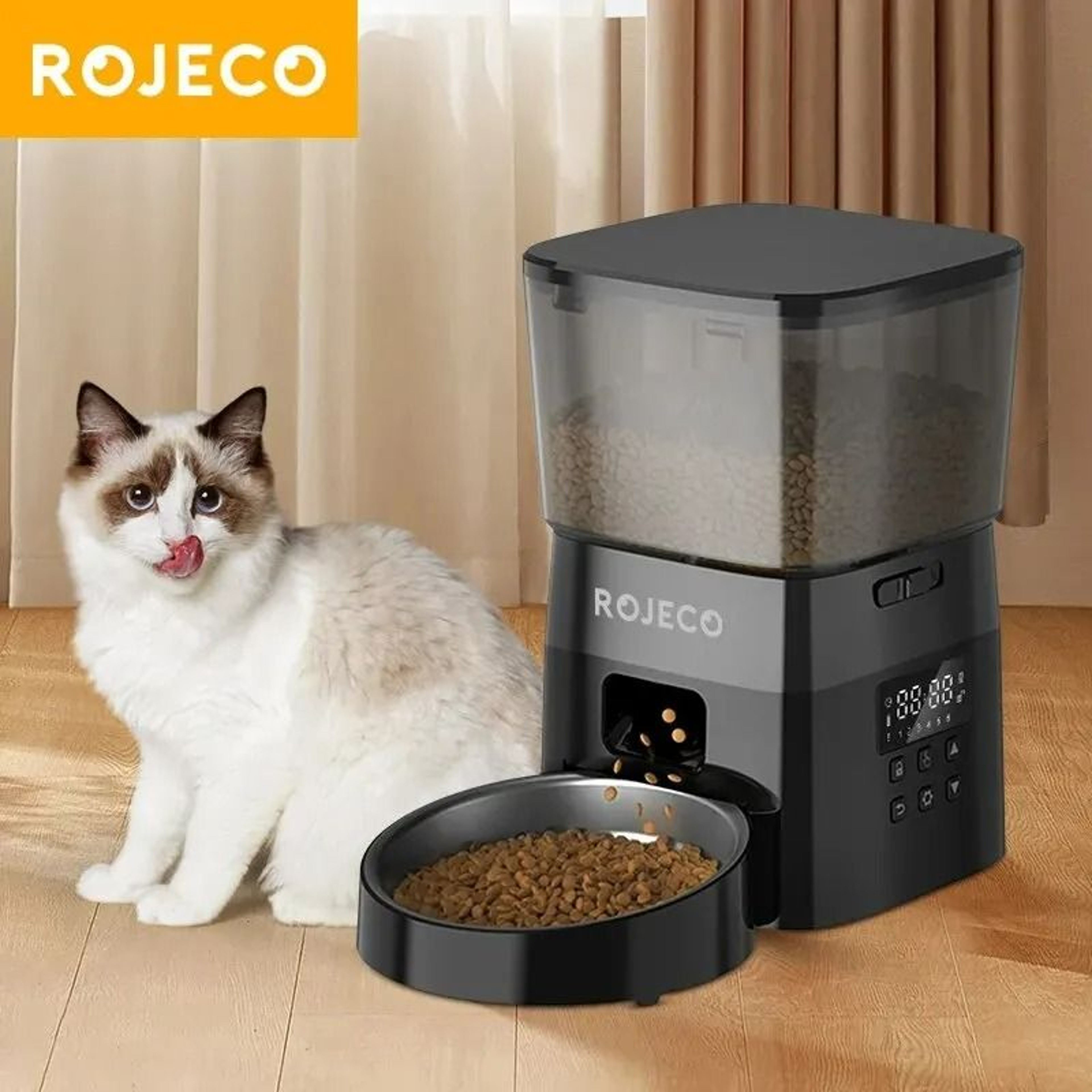 2L Compact Automatic Pet Feeder Button Version 1